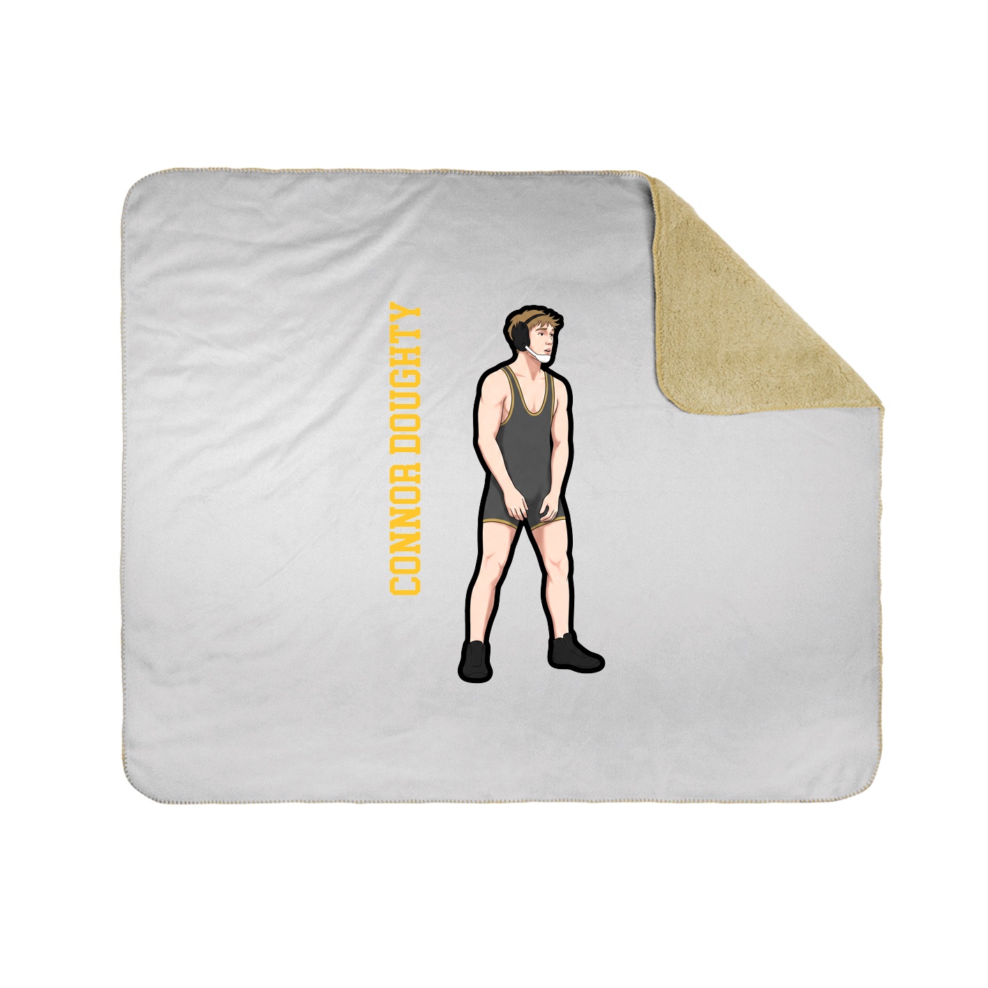 50x60 Sherpa Lined Throw Blanket