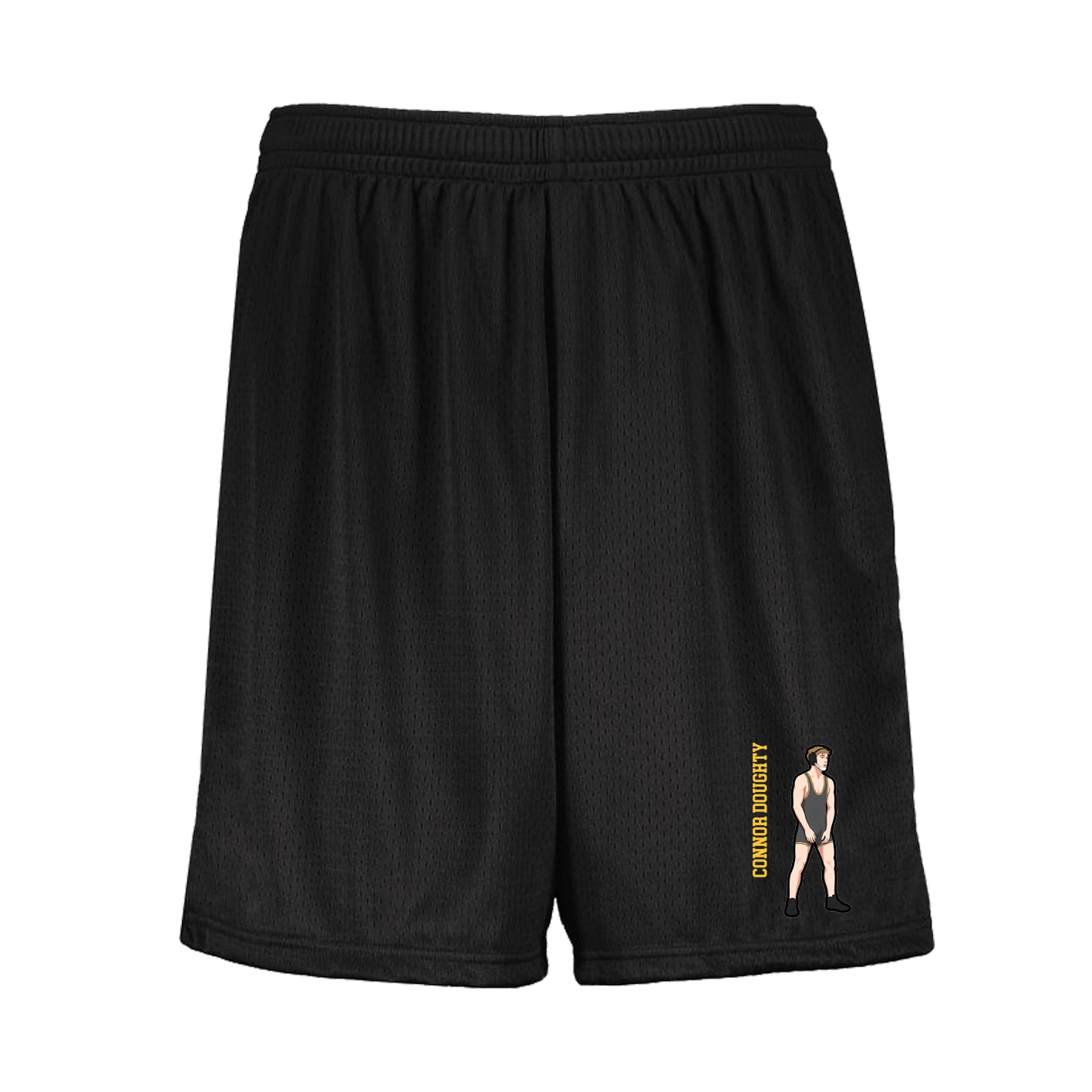 Shorts — Name Vertical in Black