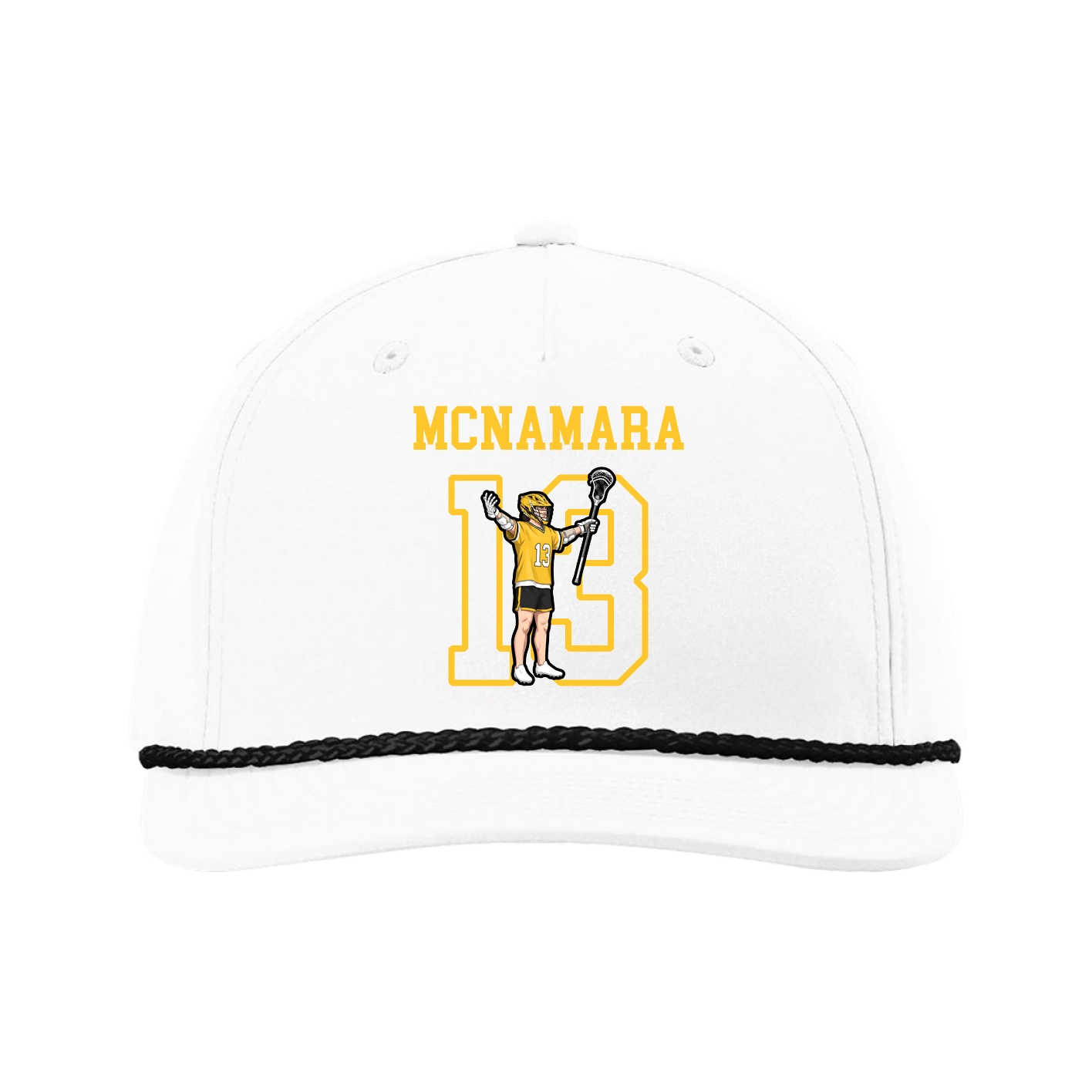 Five-Panel Classic Rope Cap — Shirsey in White