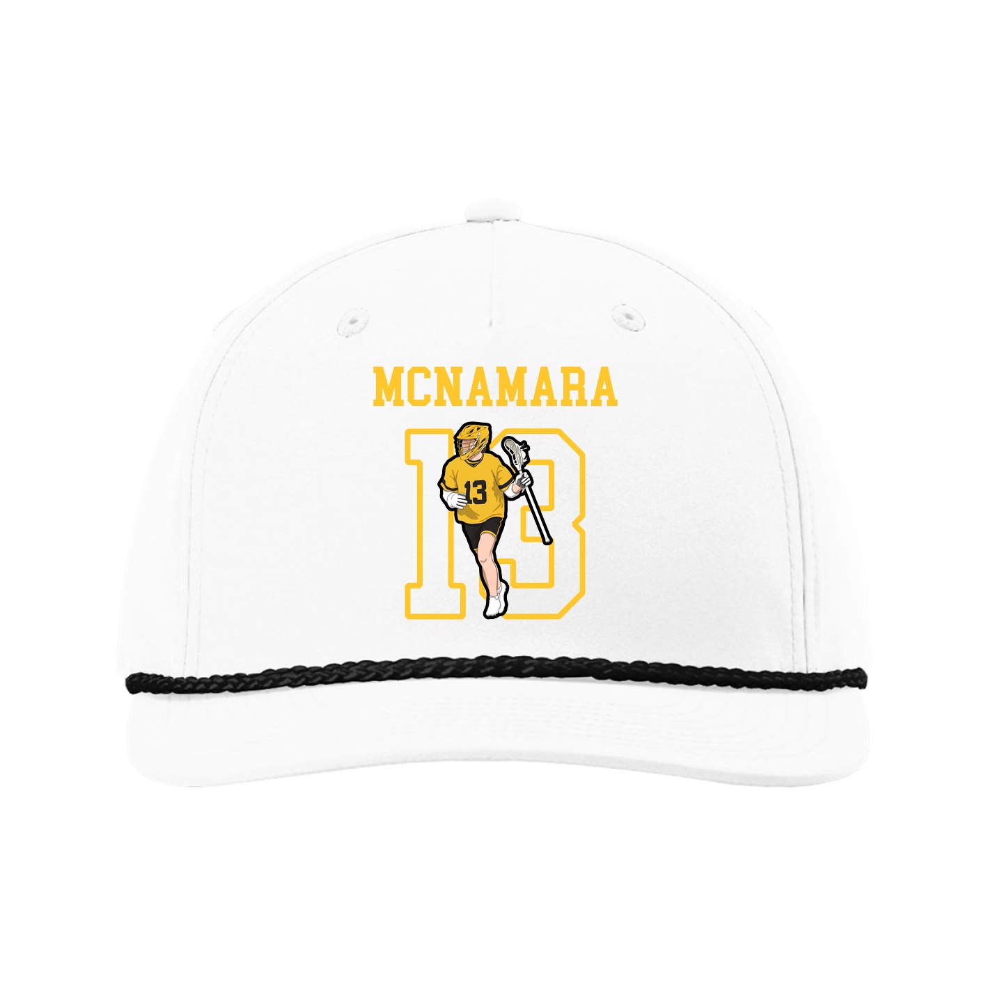 Five-Panel Classic Rope Cap — Shirsey in White