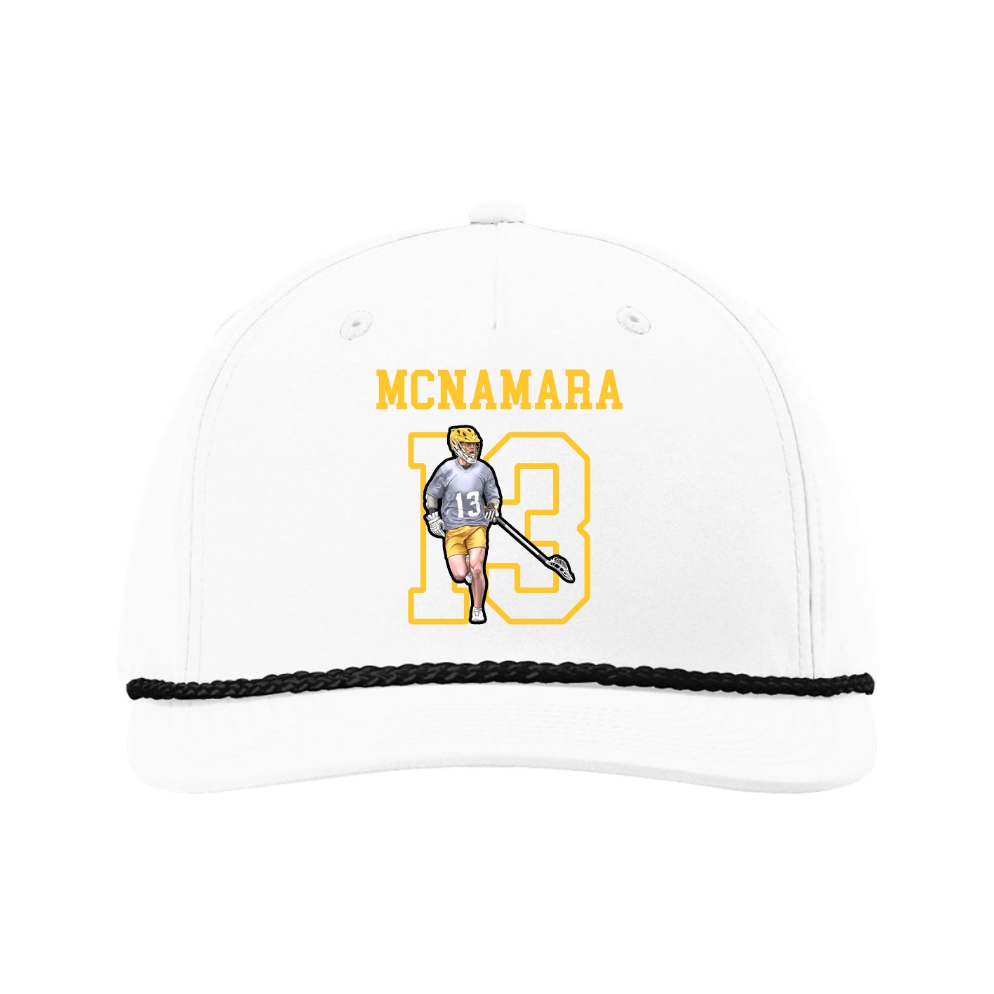 Five-Panel Classic Rope Cap — Shirsey in White