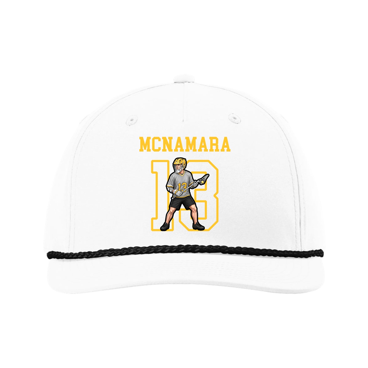 Five-Panel Classic Rope Cap — Shirsey in White