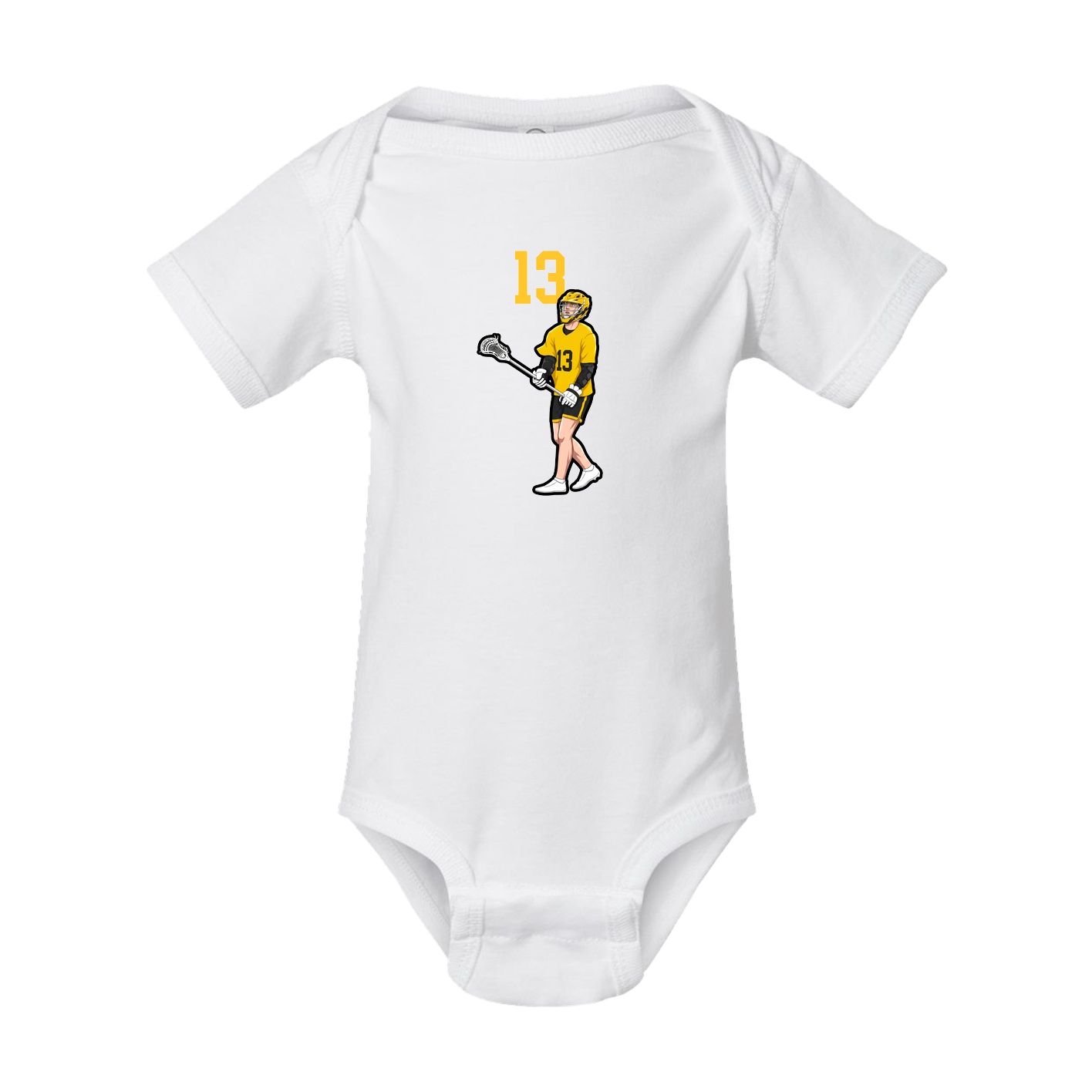 Baby Onesie — Number Top in White