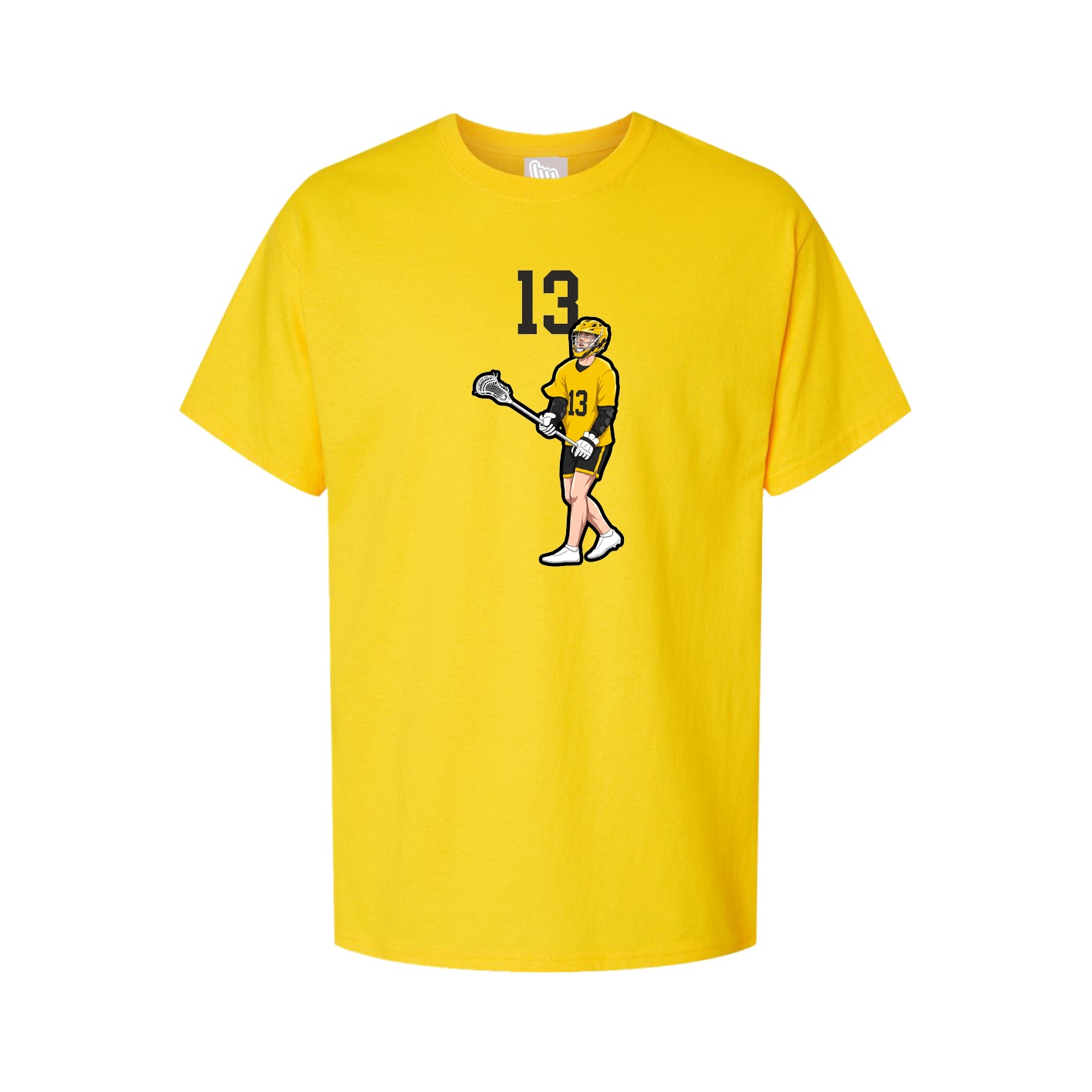 Youth Tee — Number Top in Gold