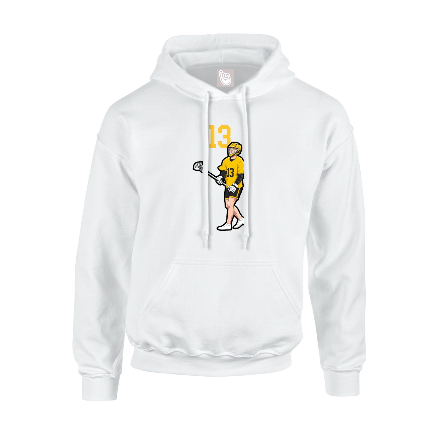 Hoodie — Number Top in White