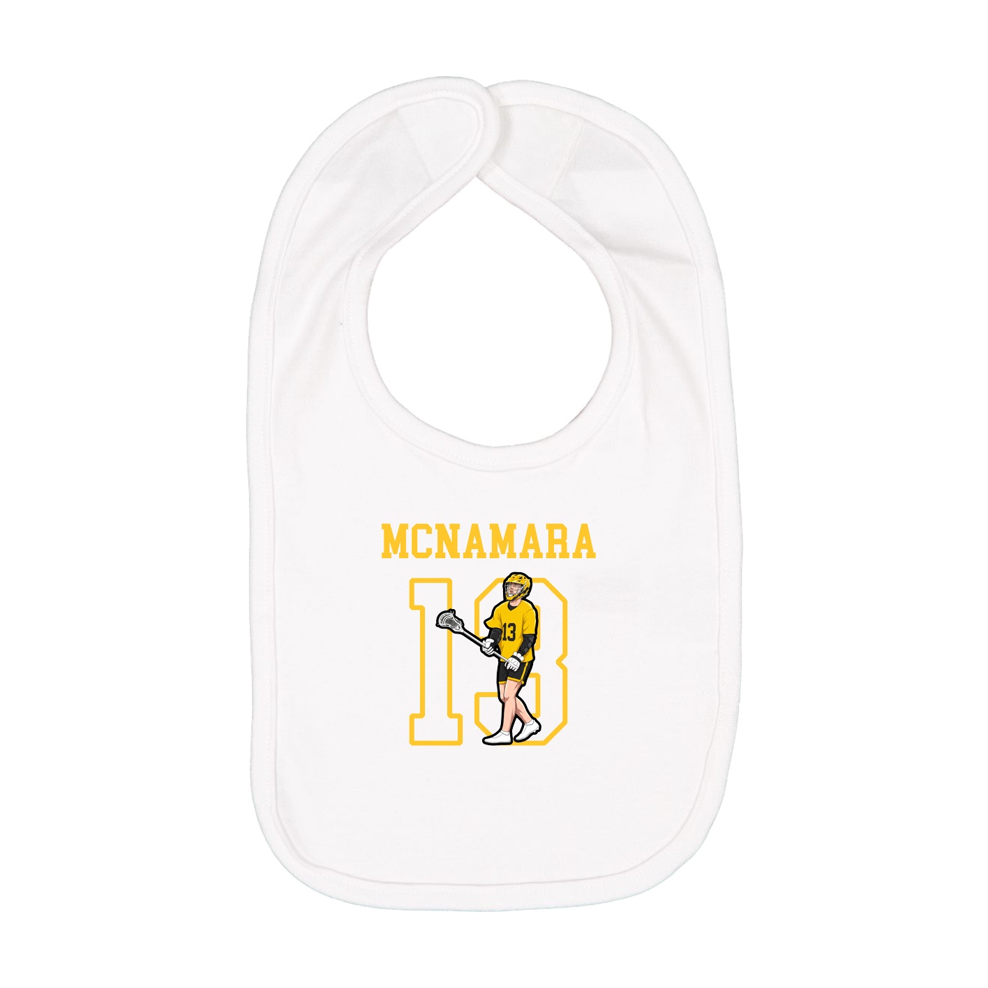 Infant Bib — Shirsey in White