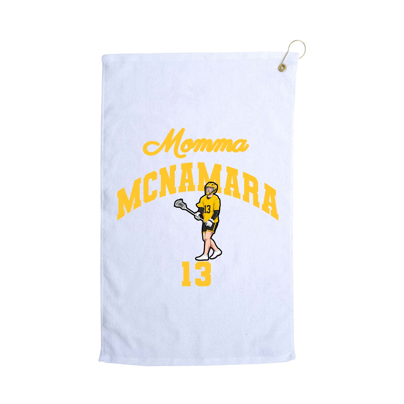 Golf Towel — Mothers Day Arch in White