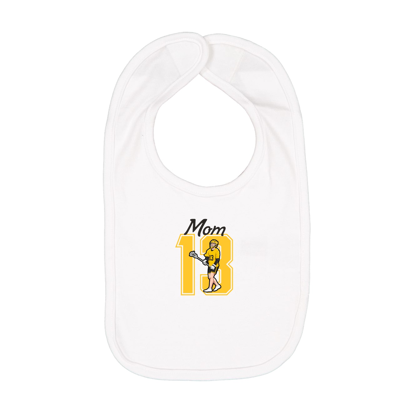 Infant Bib — Mothers Day Shirsey in White