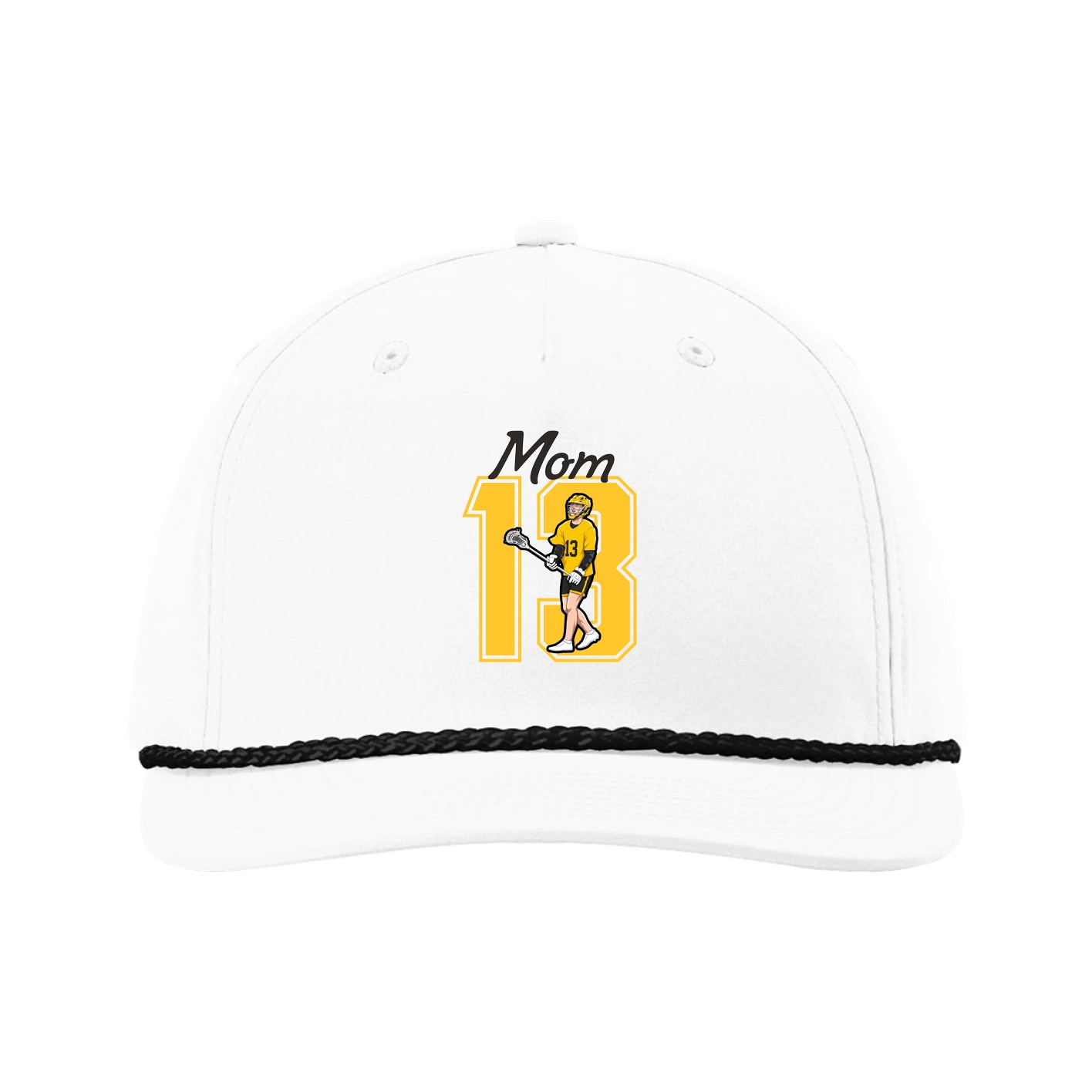 Five-Panel Classic Rope Cap — Mothers Day Shirsey in White