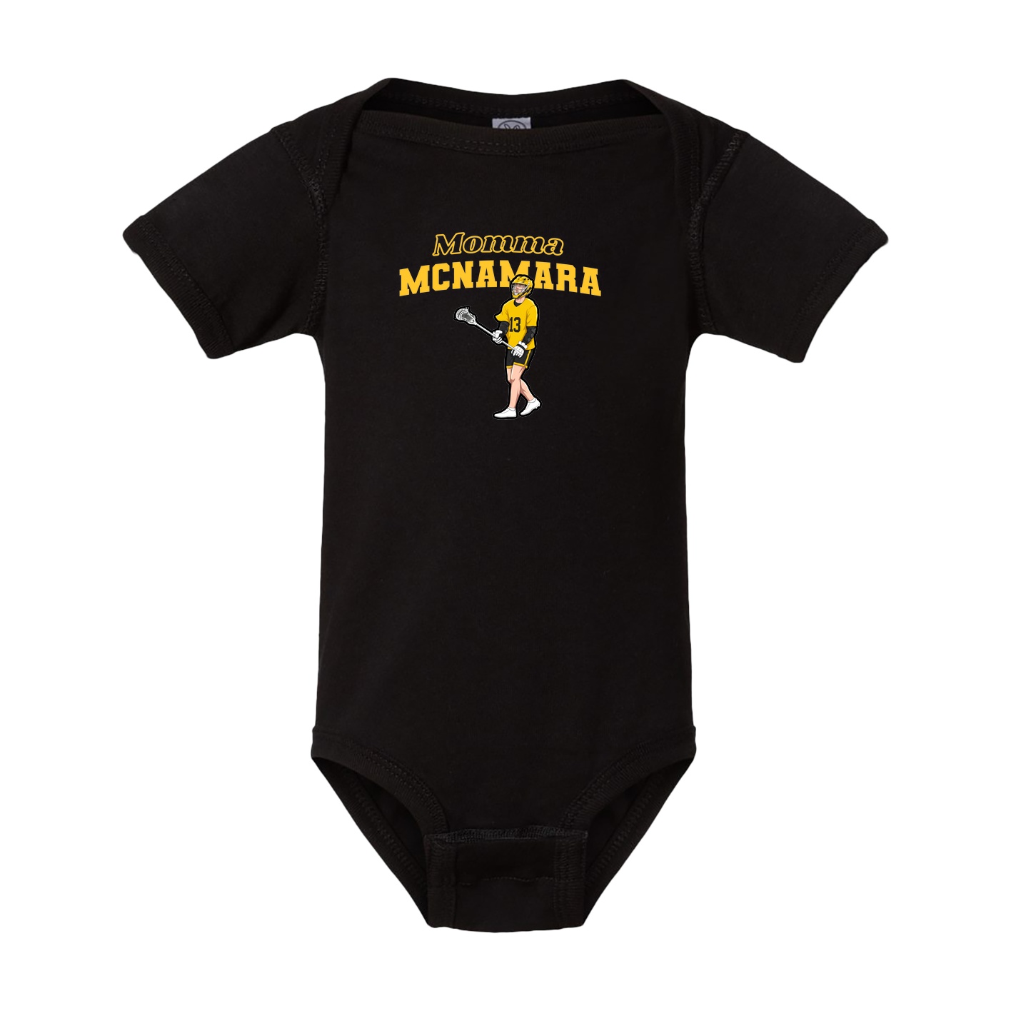 Baby Onesie — Mothers Day Block in Black