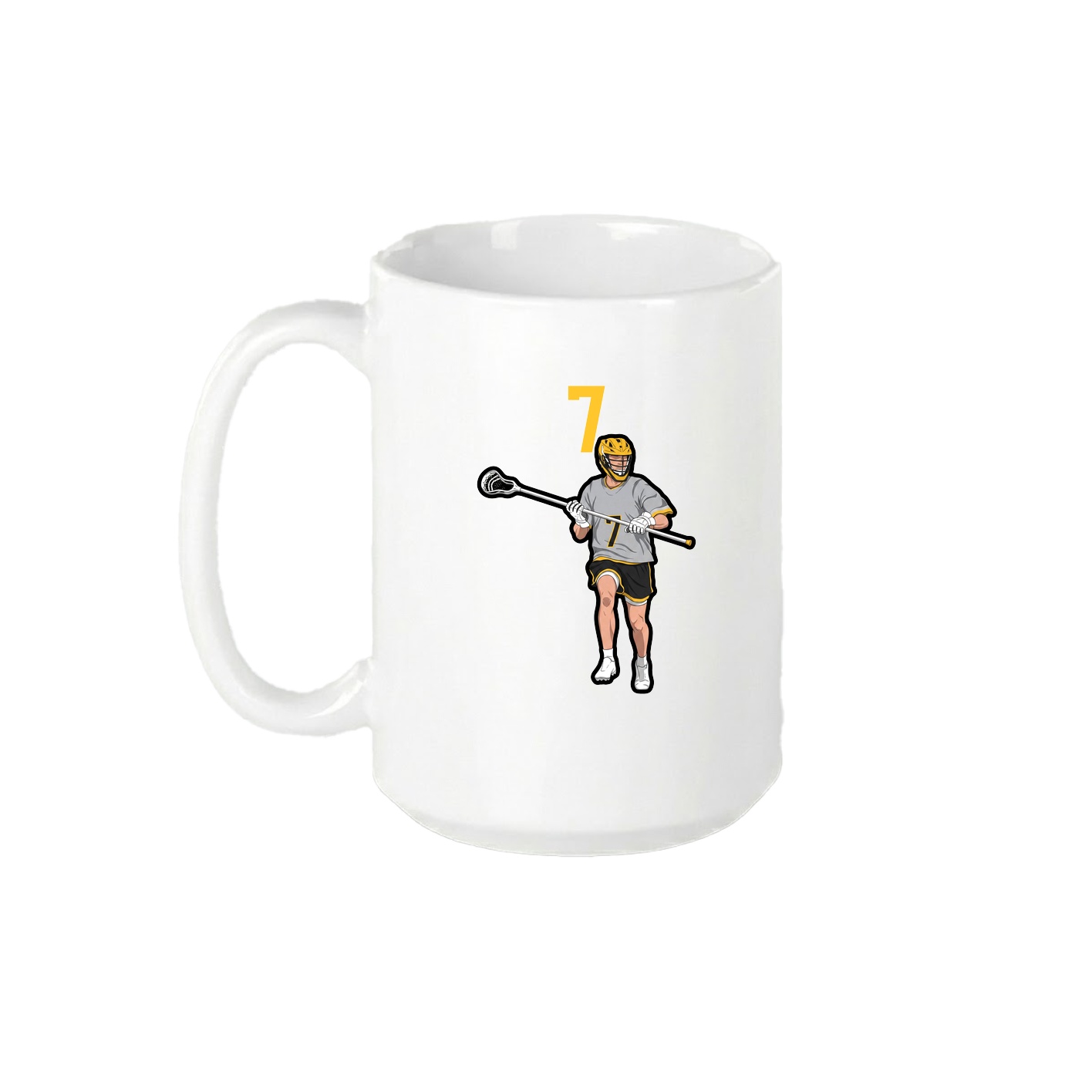 15oz Coffee Mug — Number Top in White