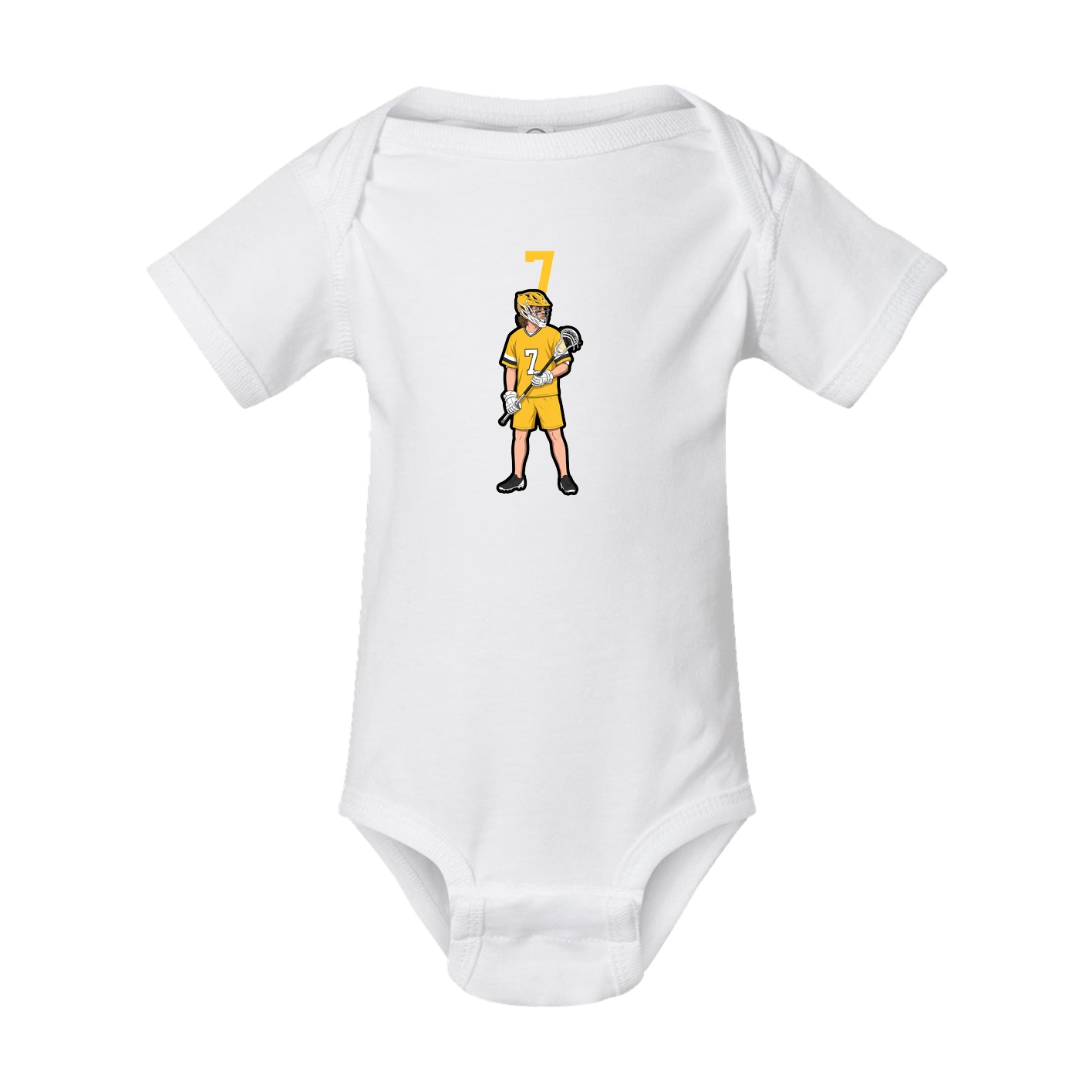 Baby Onesie — Number Top in White