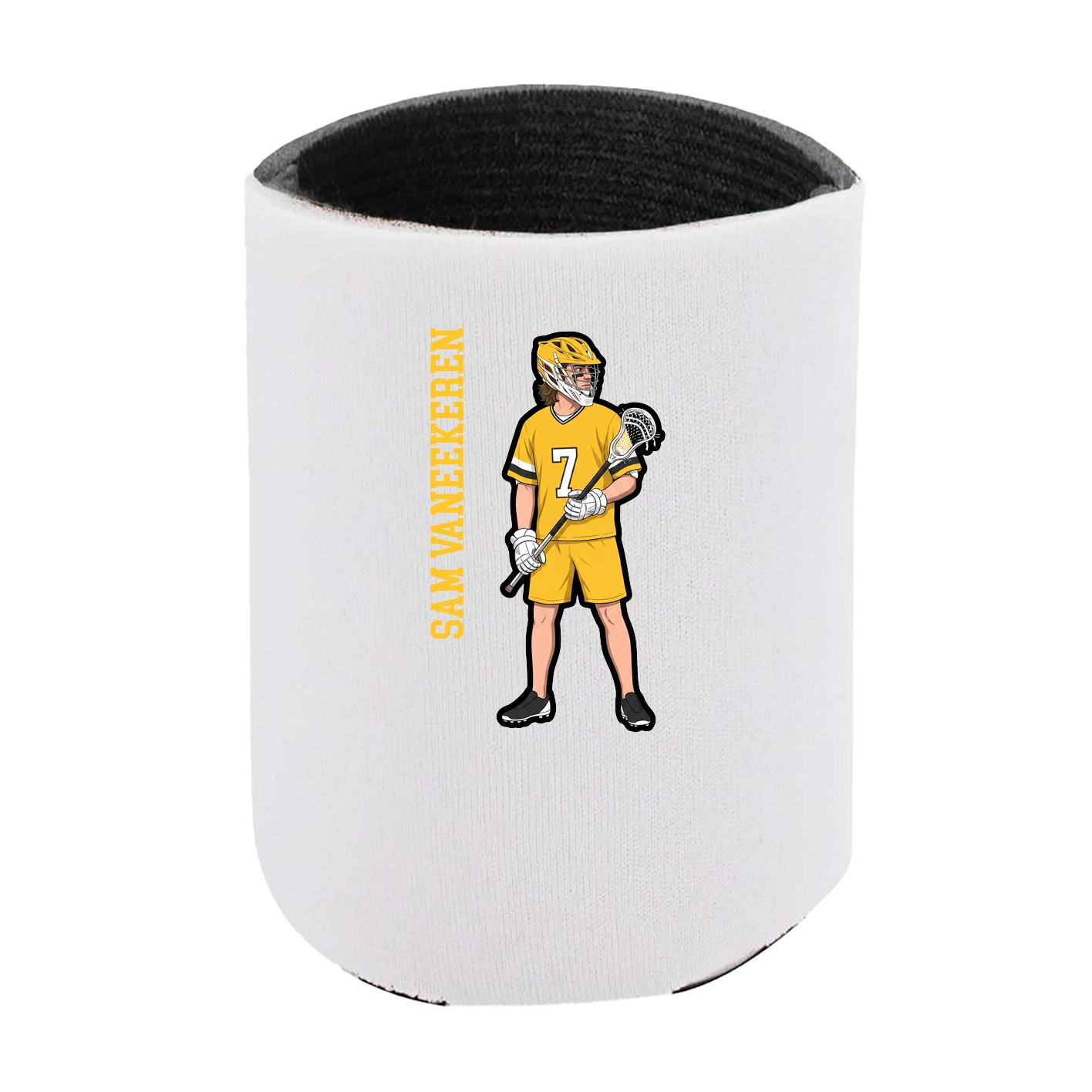 Can Holder — Name Vertical in White