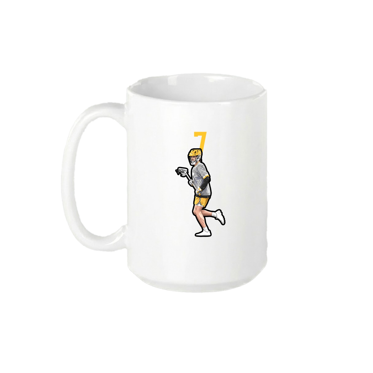 15oz Coffee Mug — Number Top in White