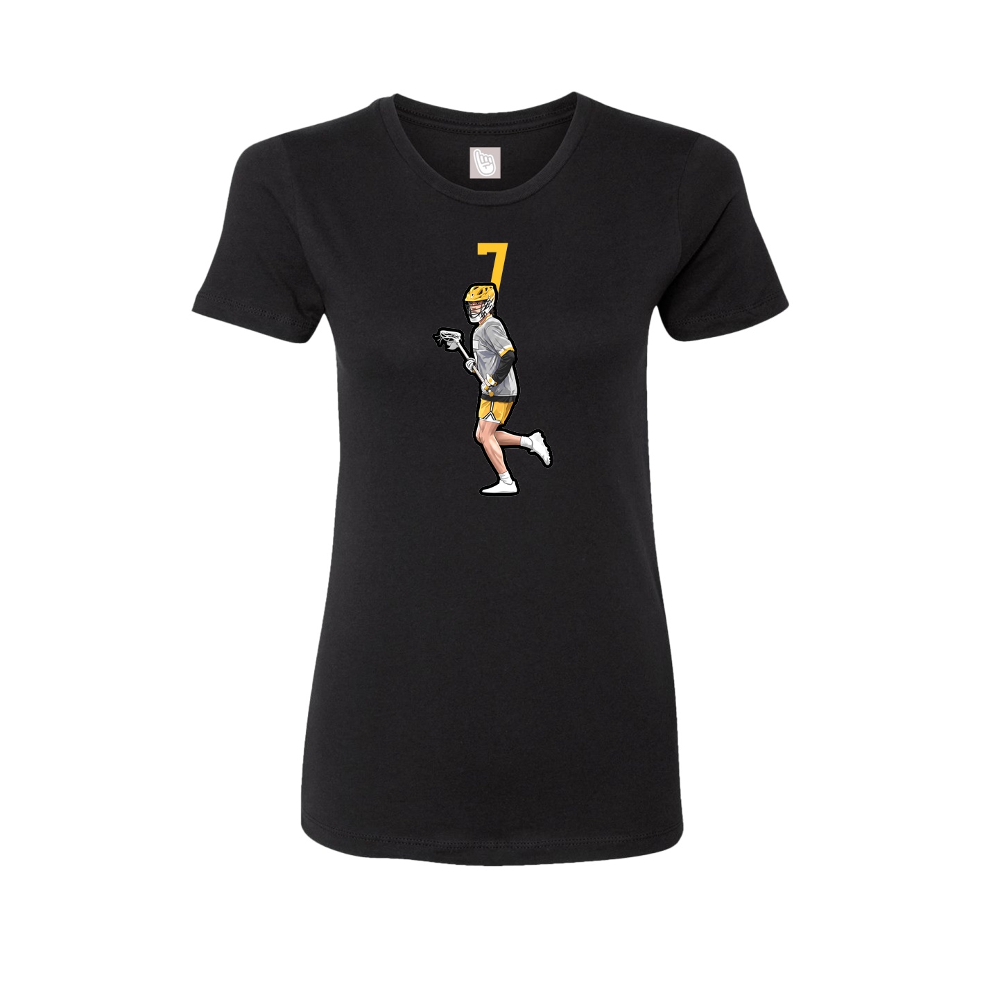 Womens Tee — Number Top in Black