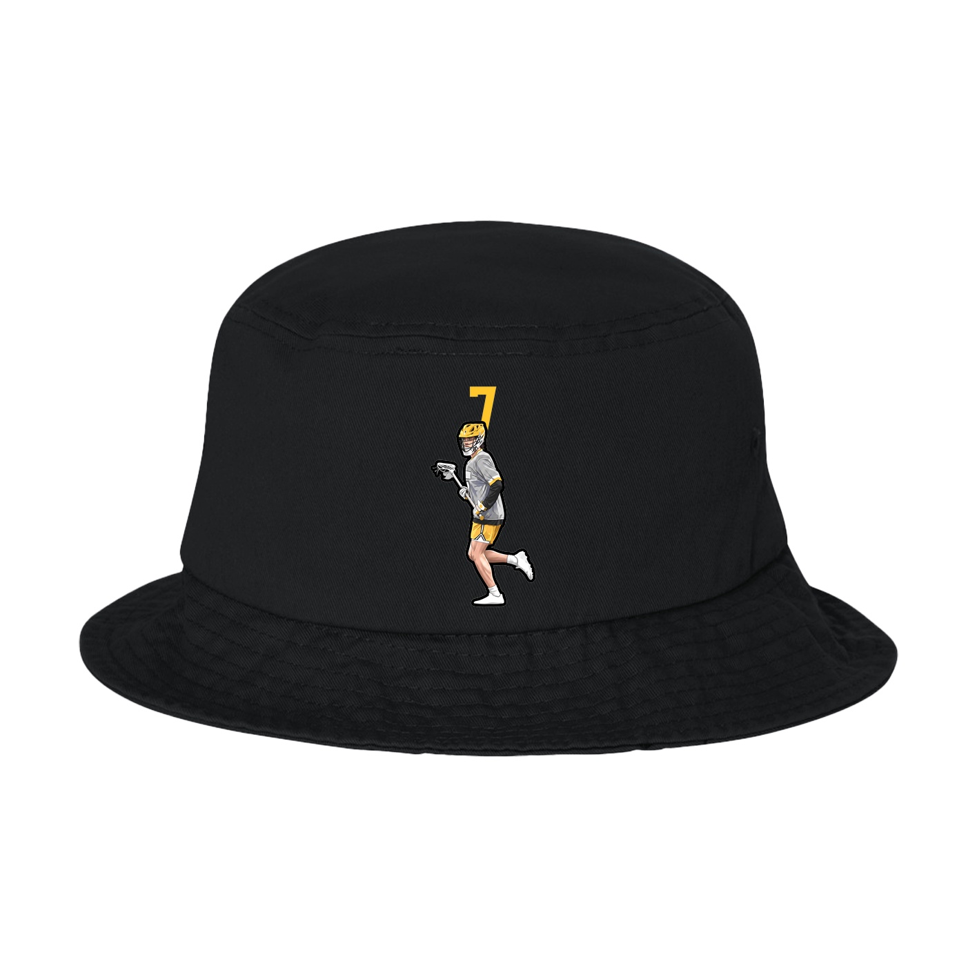 Bucket Cap — Number Top in Black