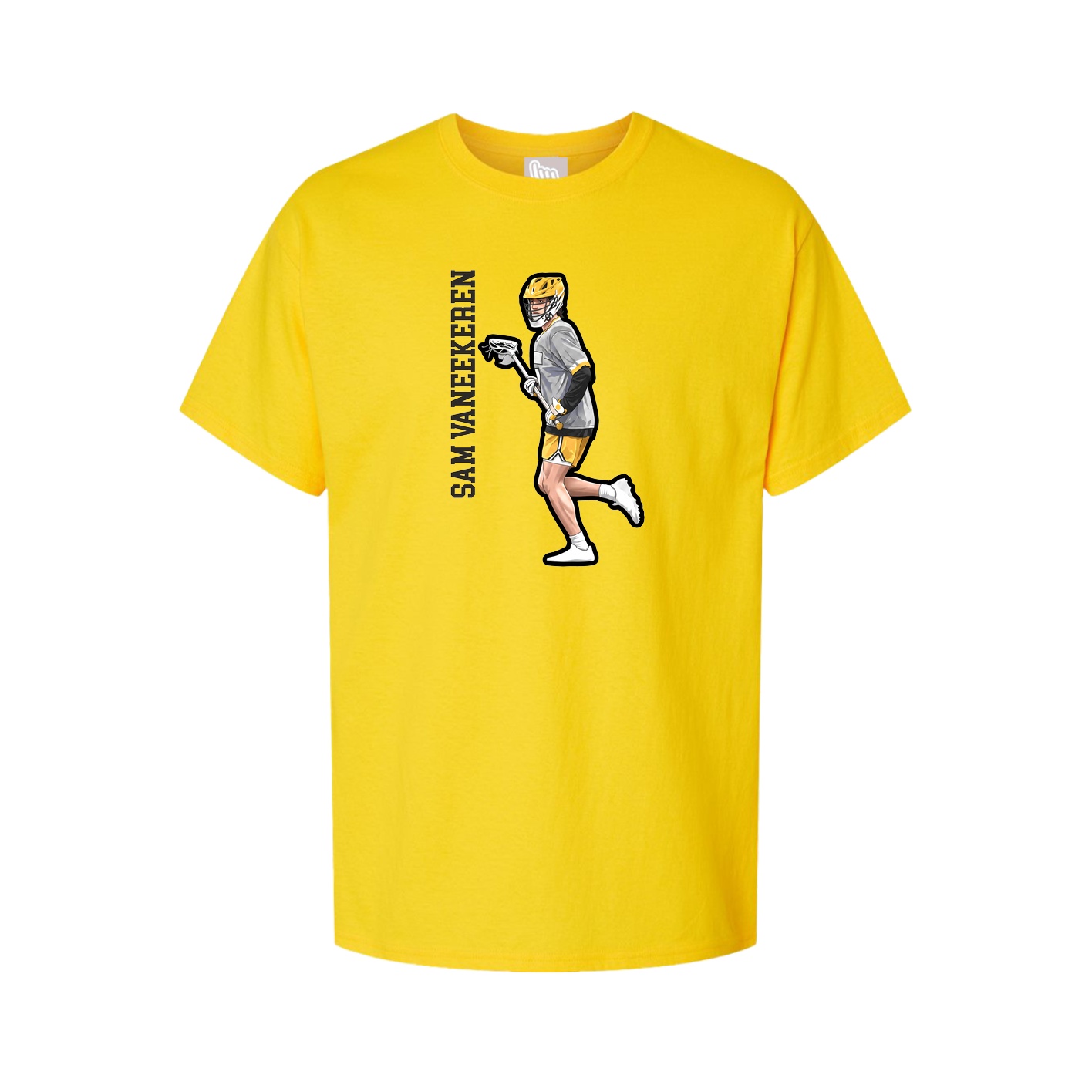 Tee — Name Vertical in Gold