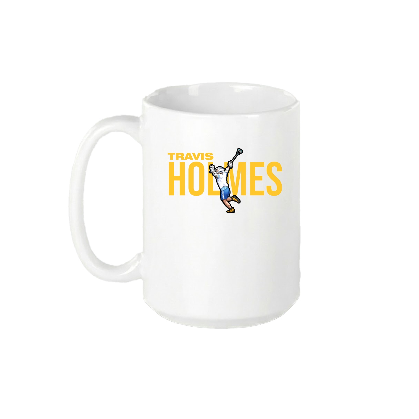 15oz Coffee Mug — Player Name in White
