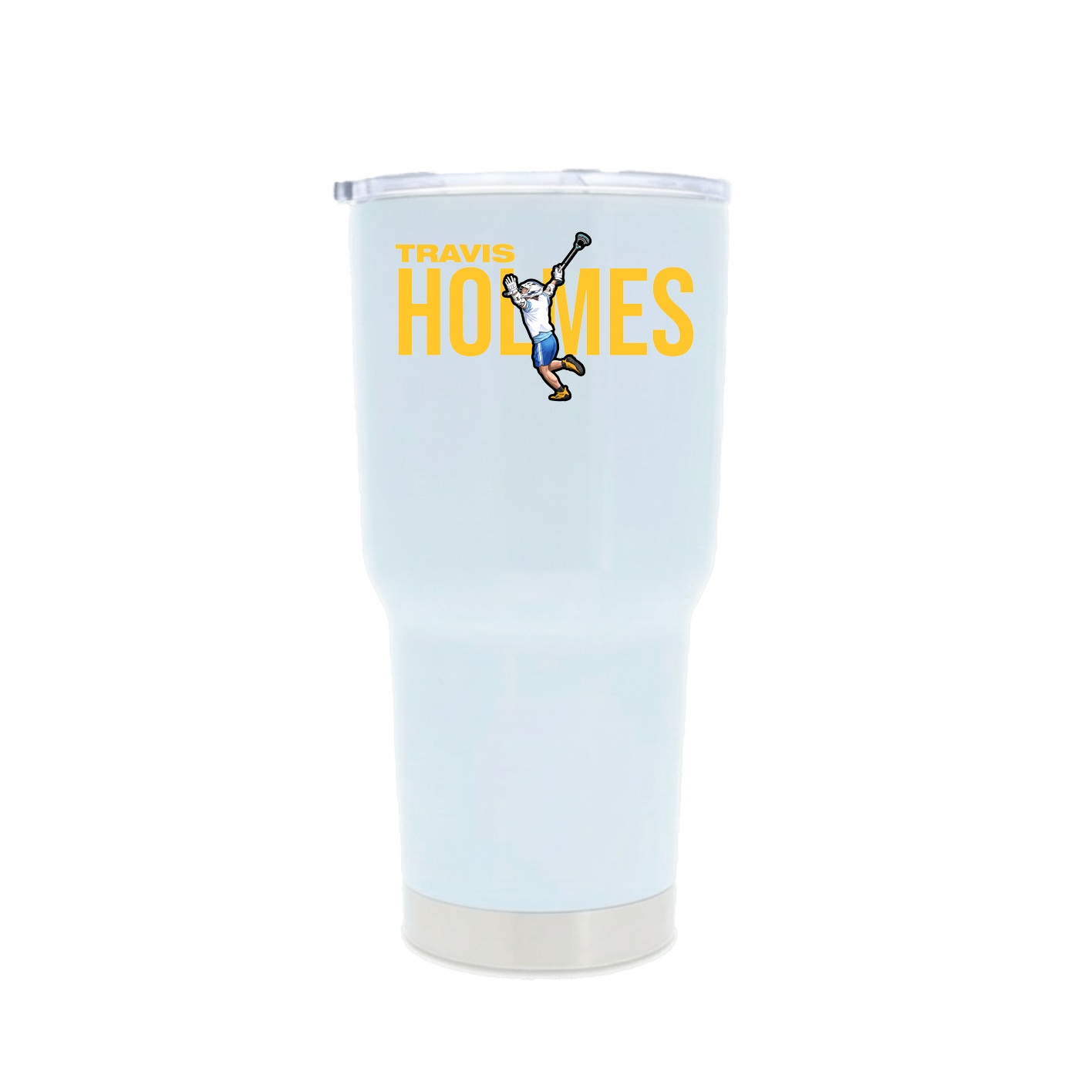 30oz Stainless Steel Tumbler — Player Name in White
