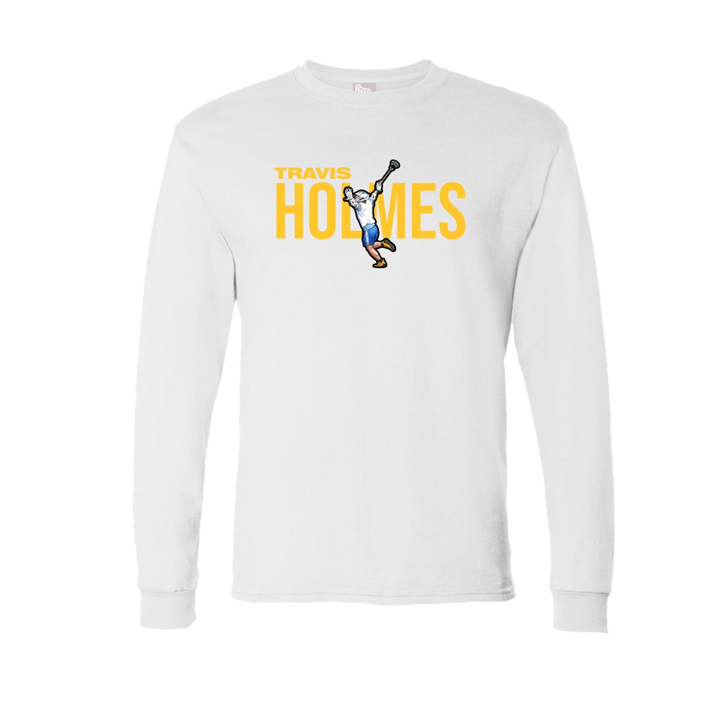Long Sleeve Tee — Player Name in White