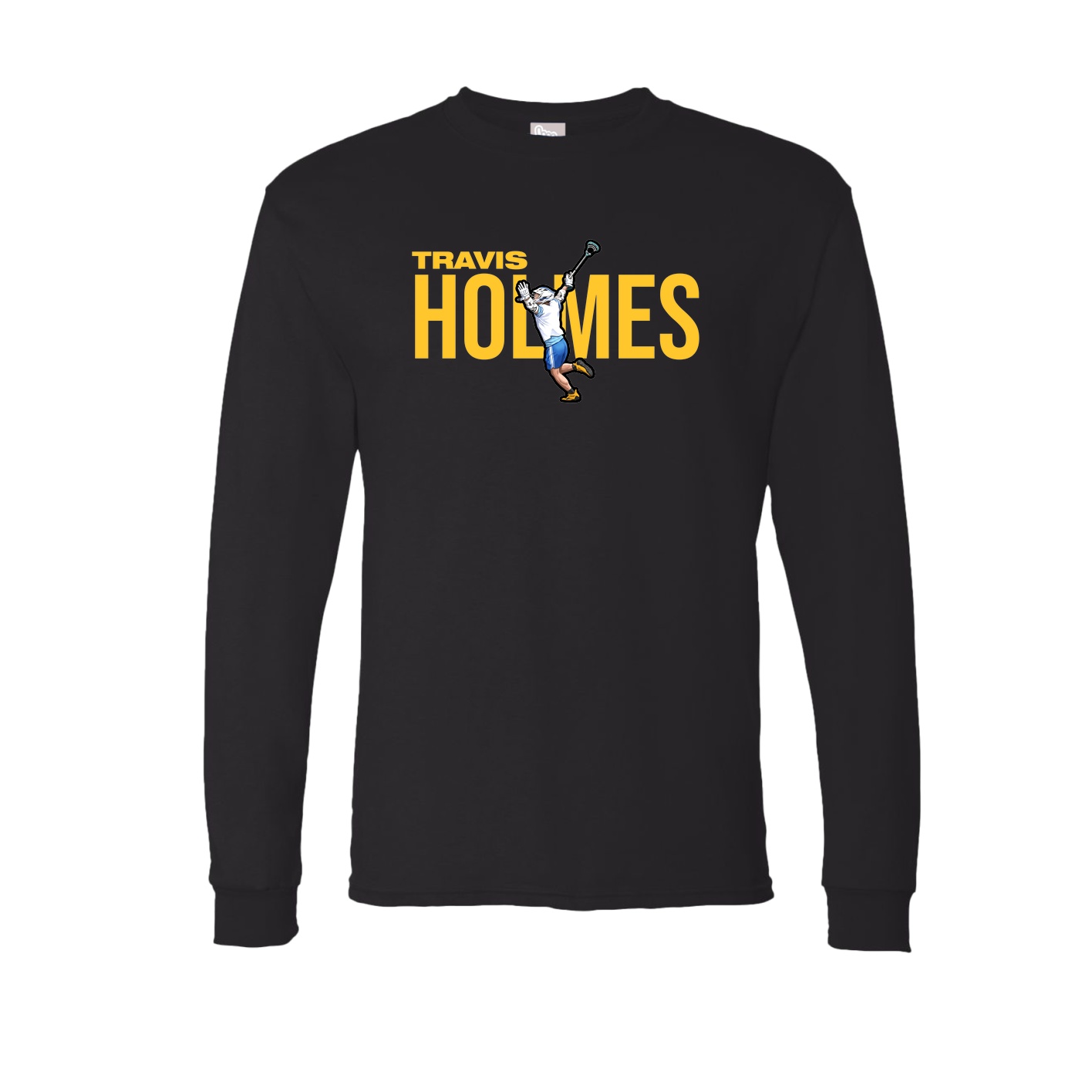 Long Sleeve Tee — Player Name in Black