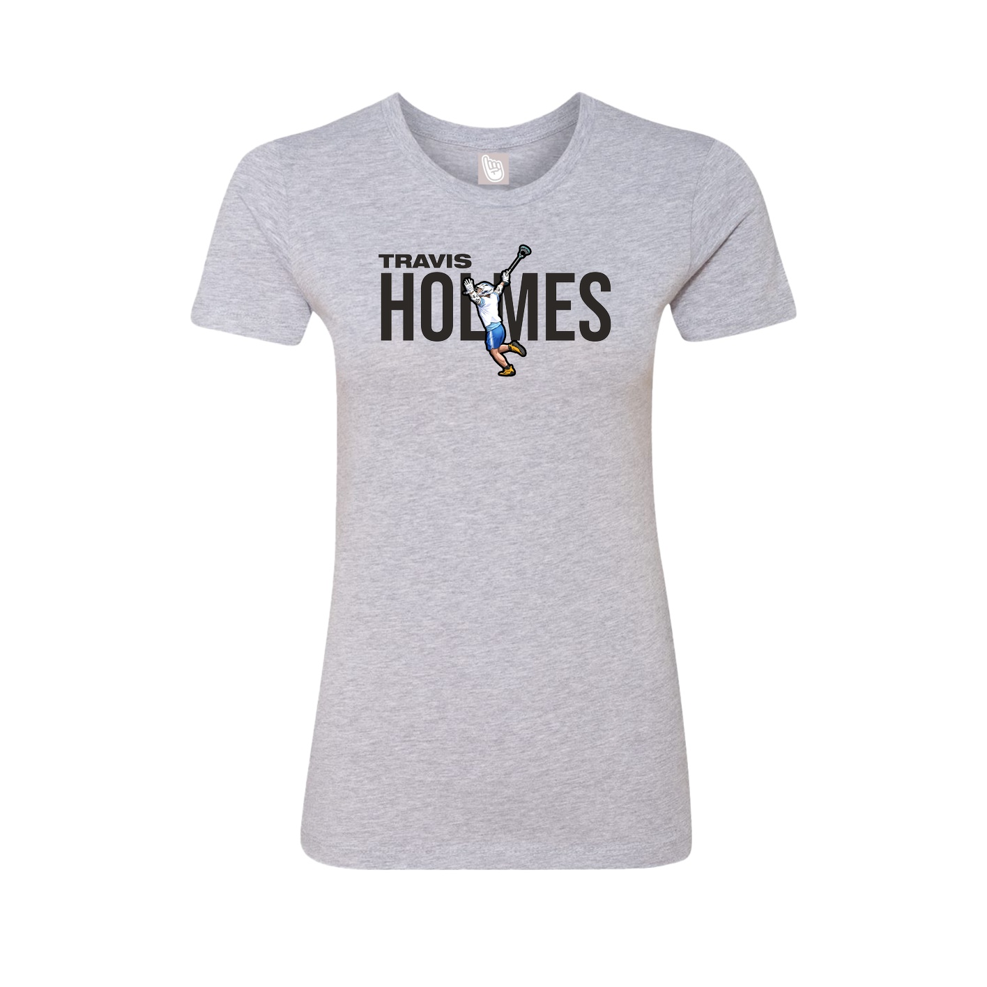 Womens Tee — Player Name in Grey
