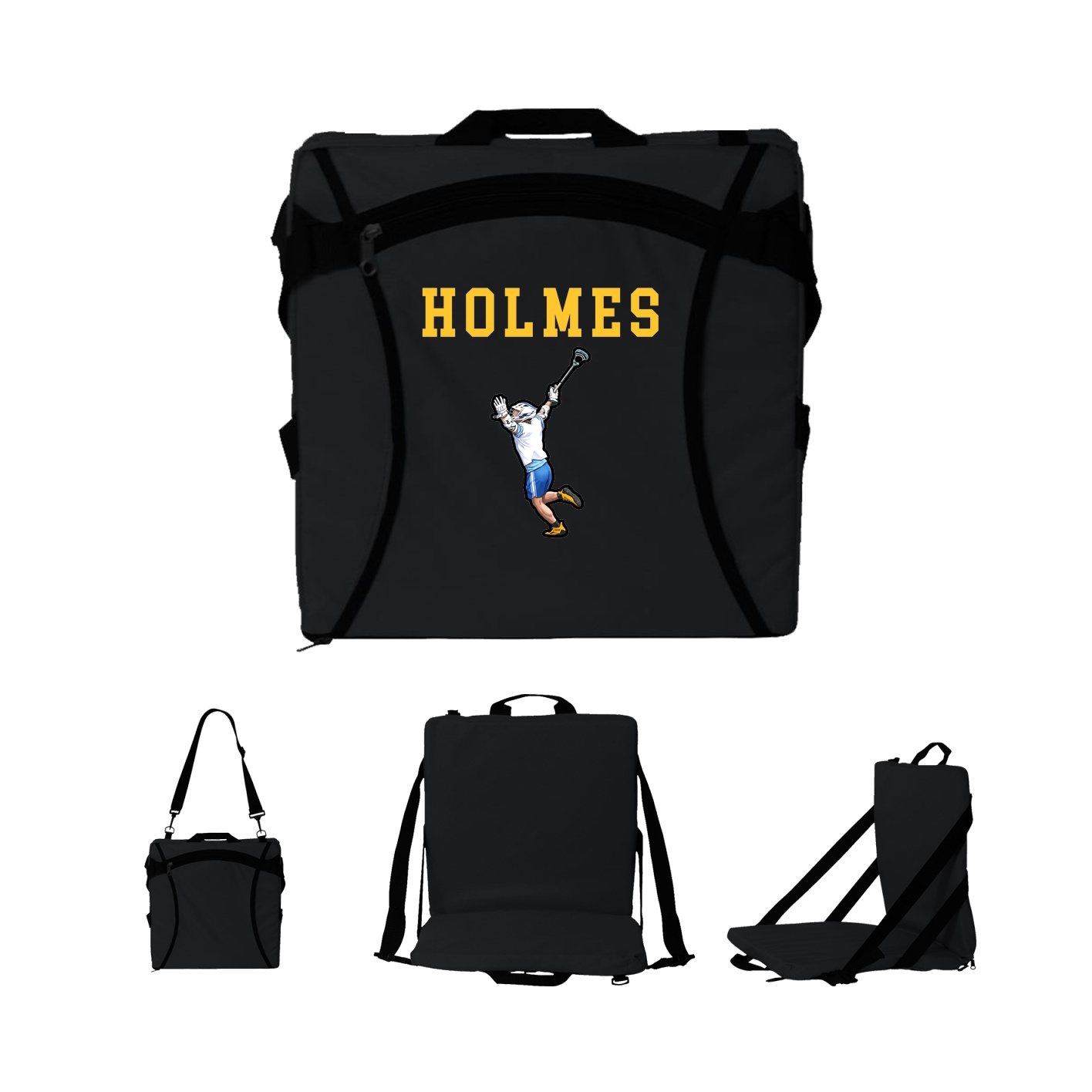 Folding Stadium Seat — Shirsey in Black