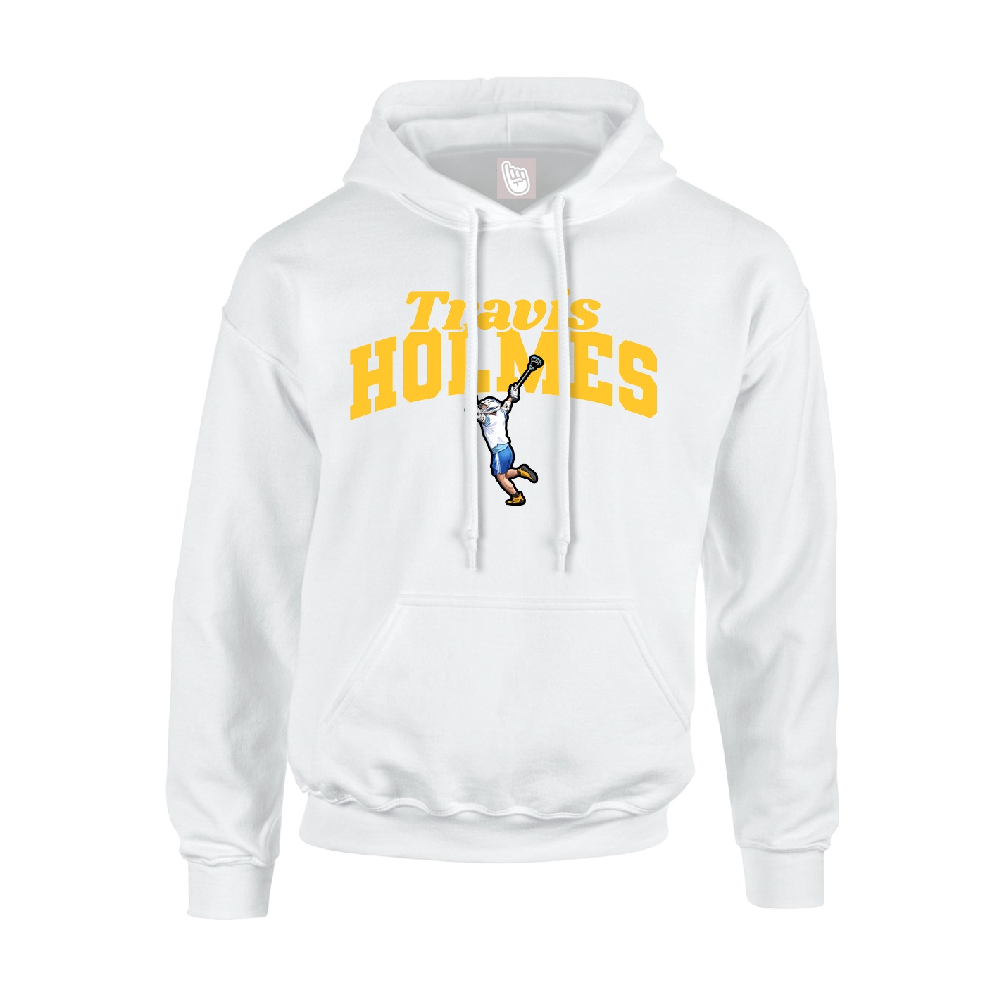 Youth Hoodie — Signature Arch in White