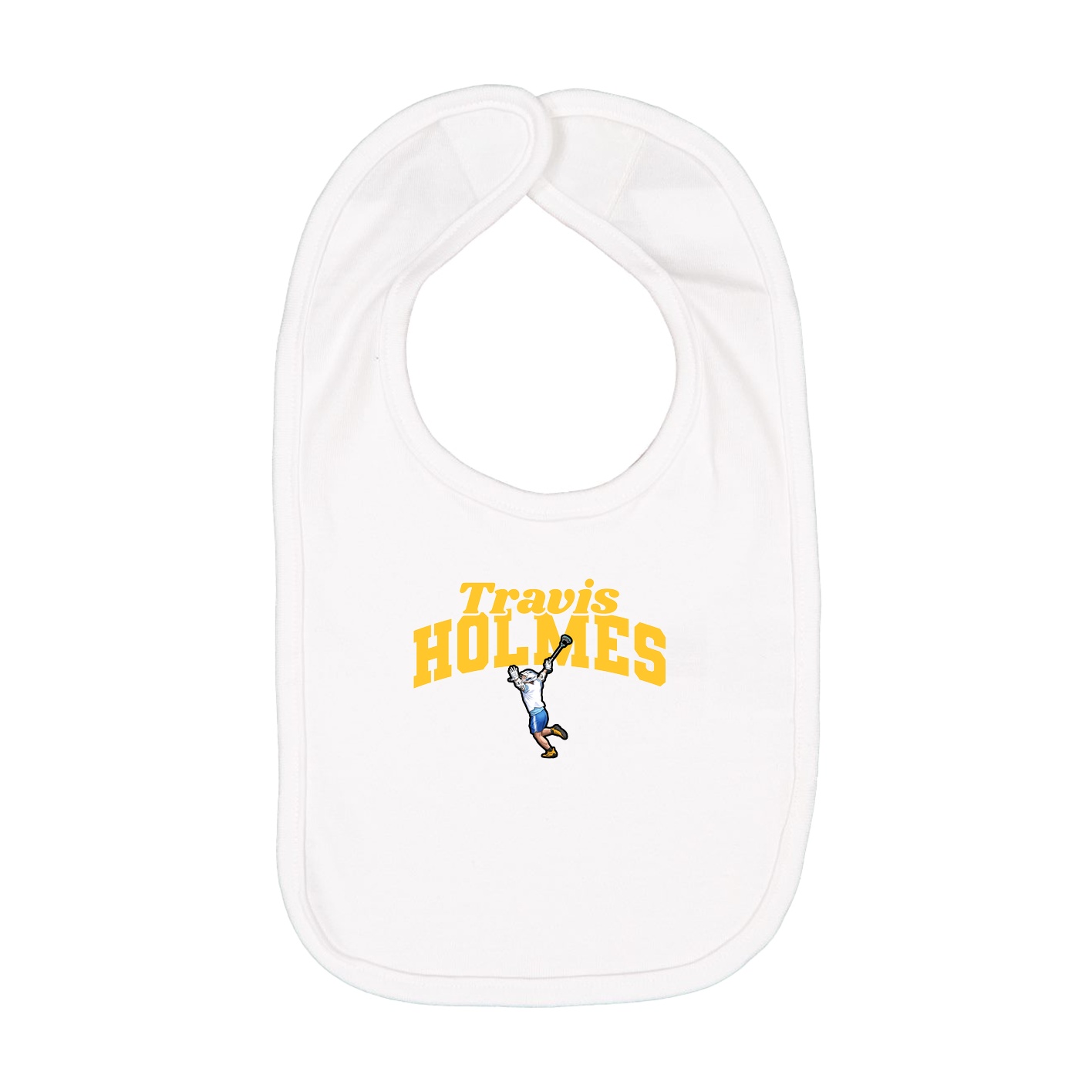 Infant Bib — Signature Arch in White