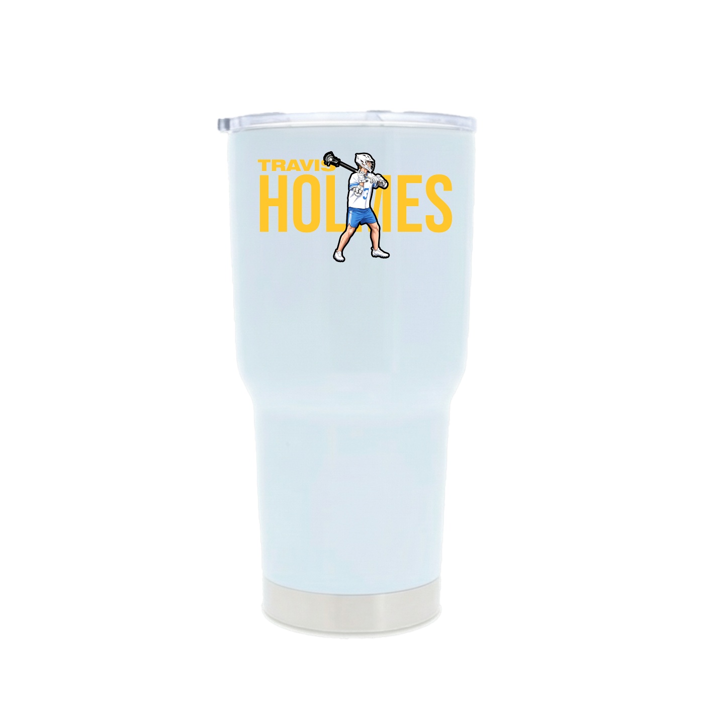 30oz Stainless Steel Tumbler — Player Name in White