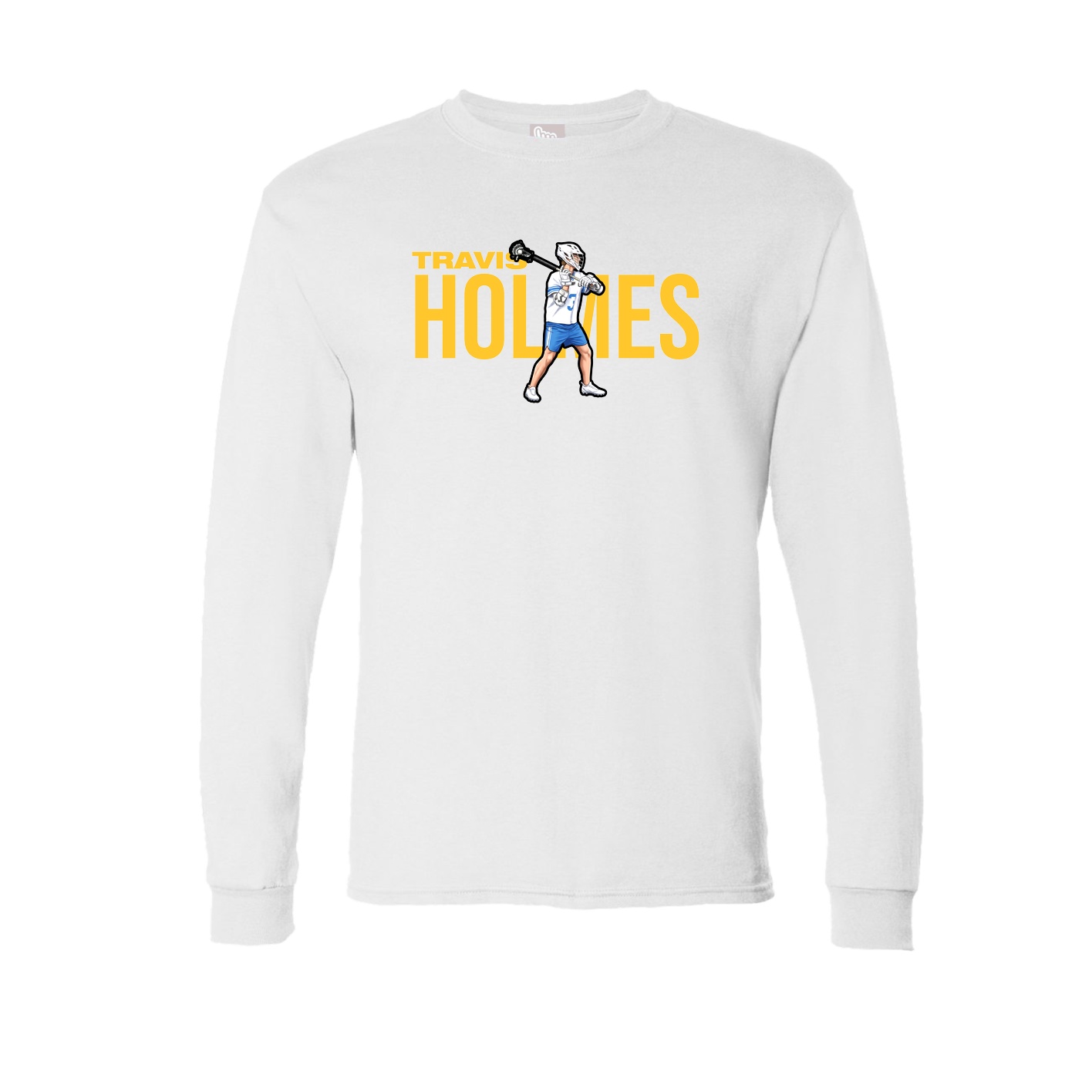 Long Sleeve Tee — Player Name in White