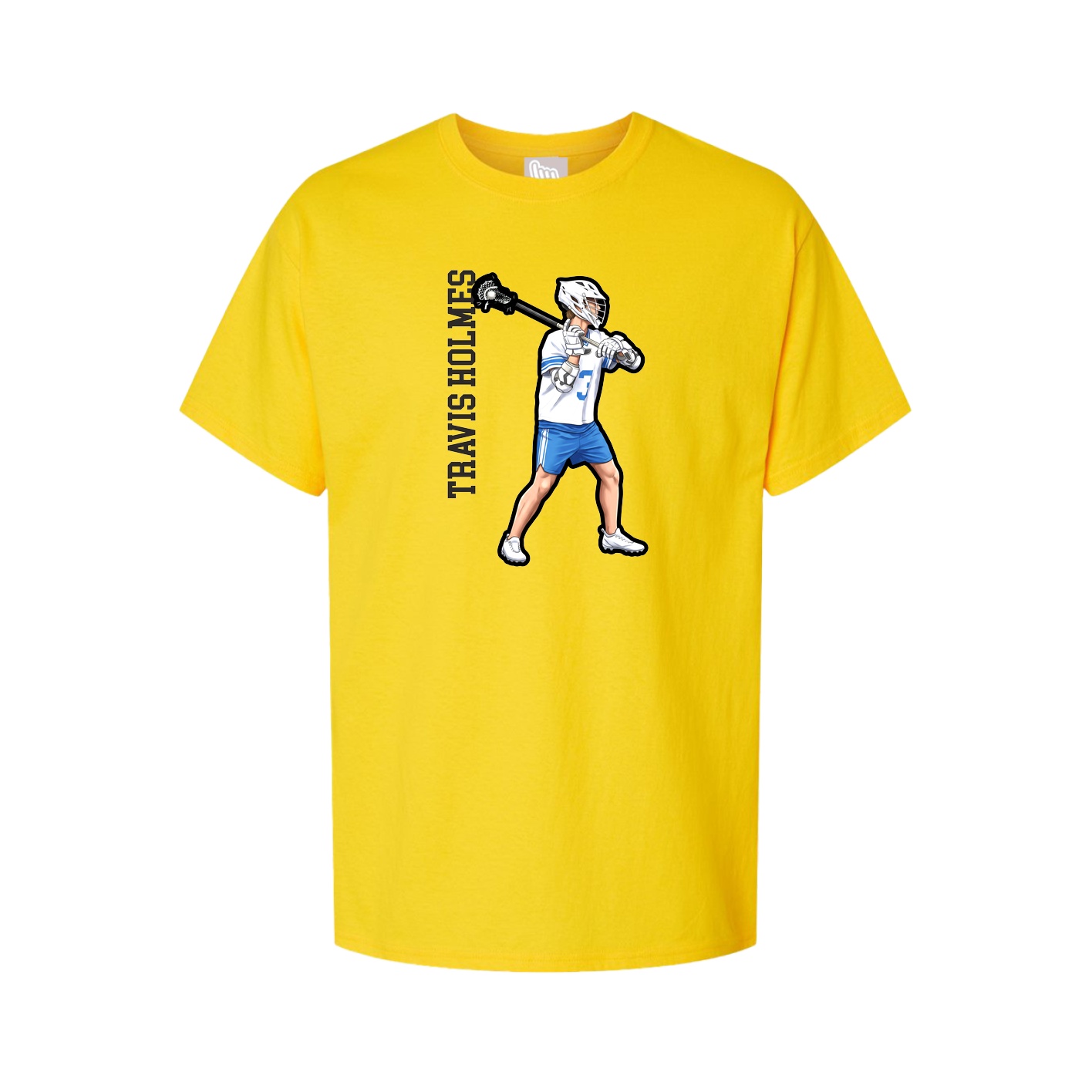 Tee — Name Vertical in Gold