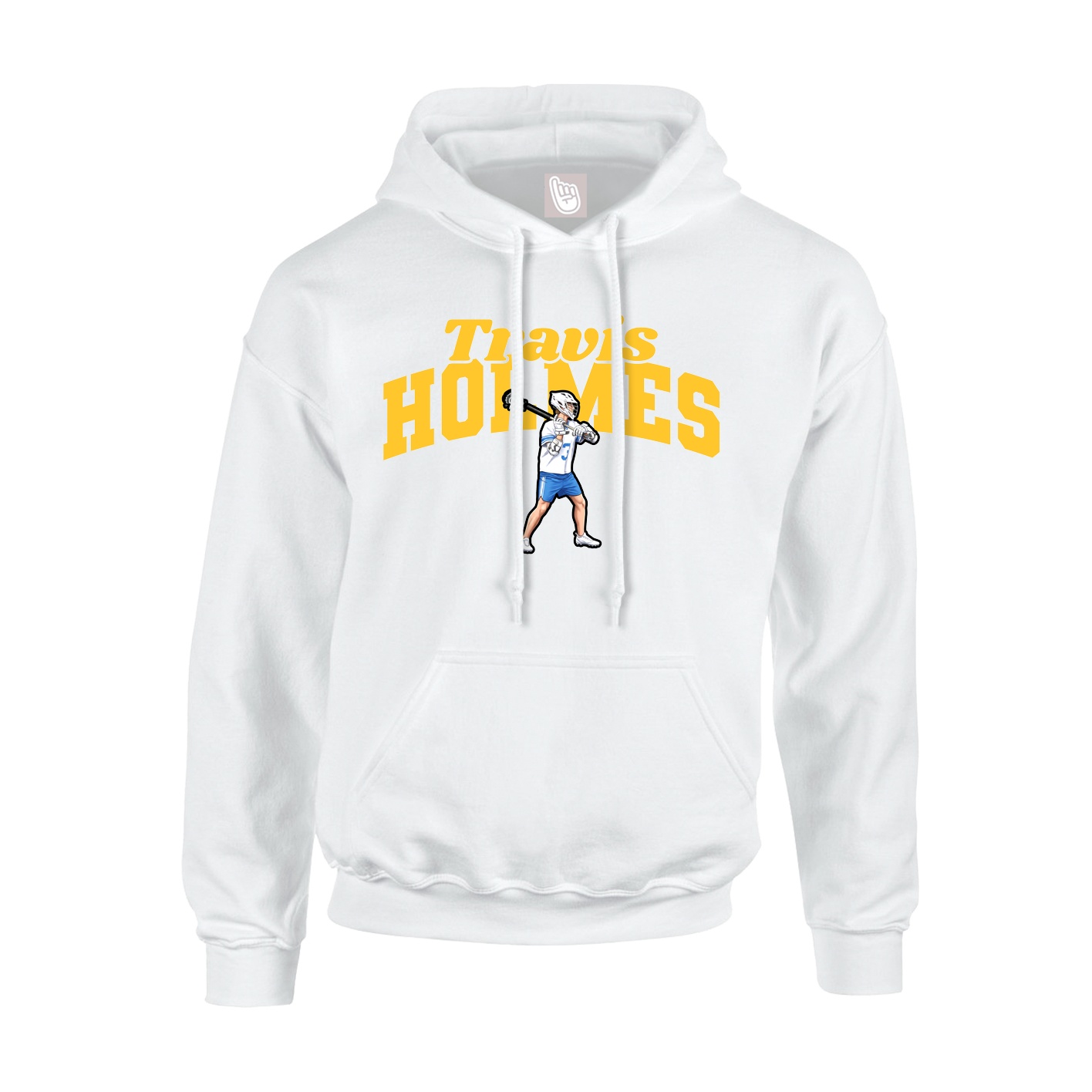 Hoodie — Signature Arch in White