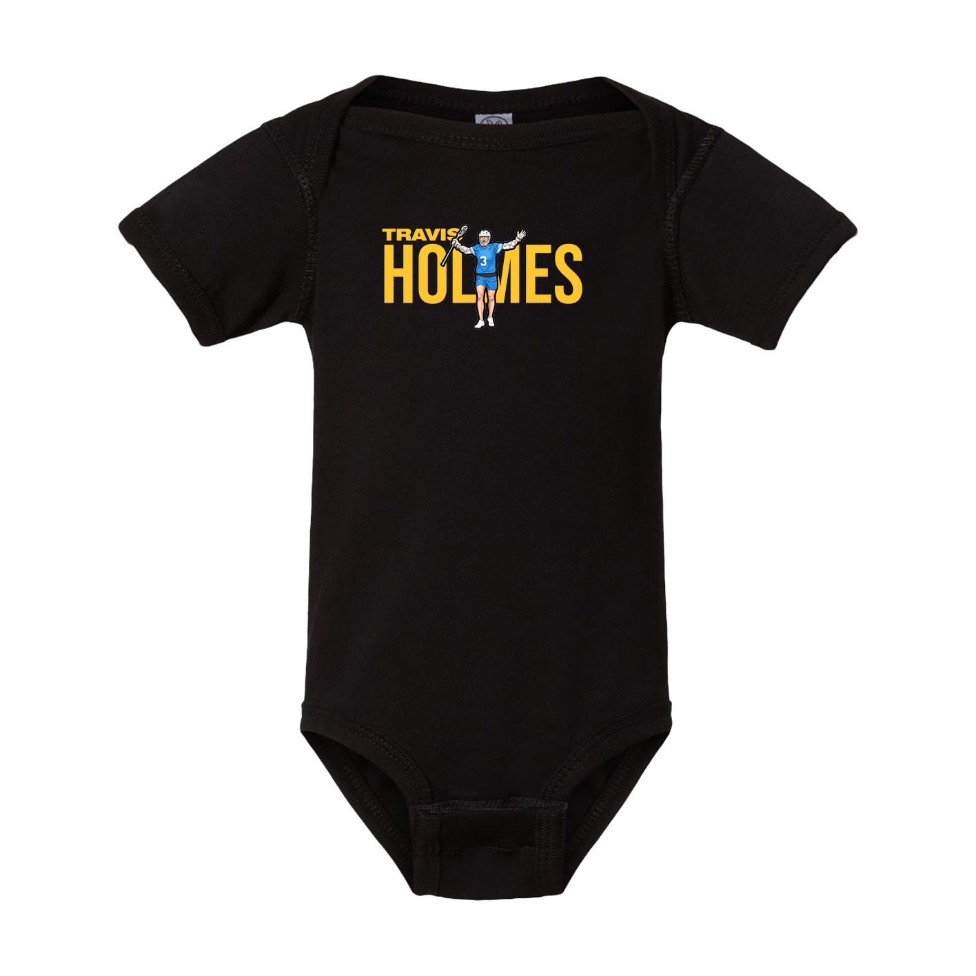 Baby Onesie — Player Name in Black