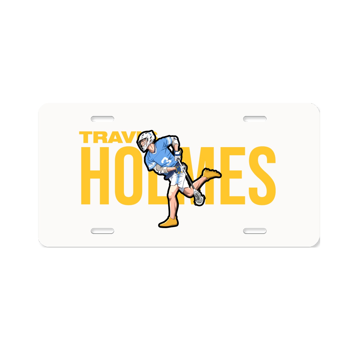License Plate — Player Name in Classic
