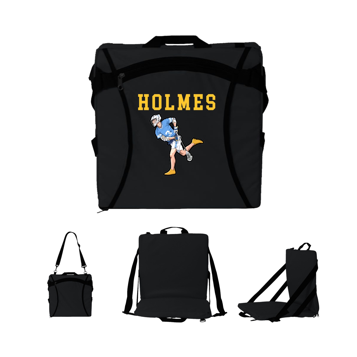 Folding Stadium Seat — Shirsey in Black