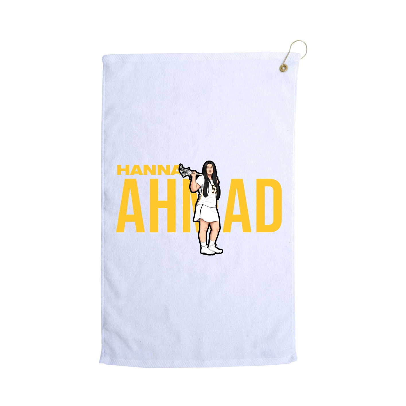Golf Towel — Player Name in White