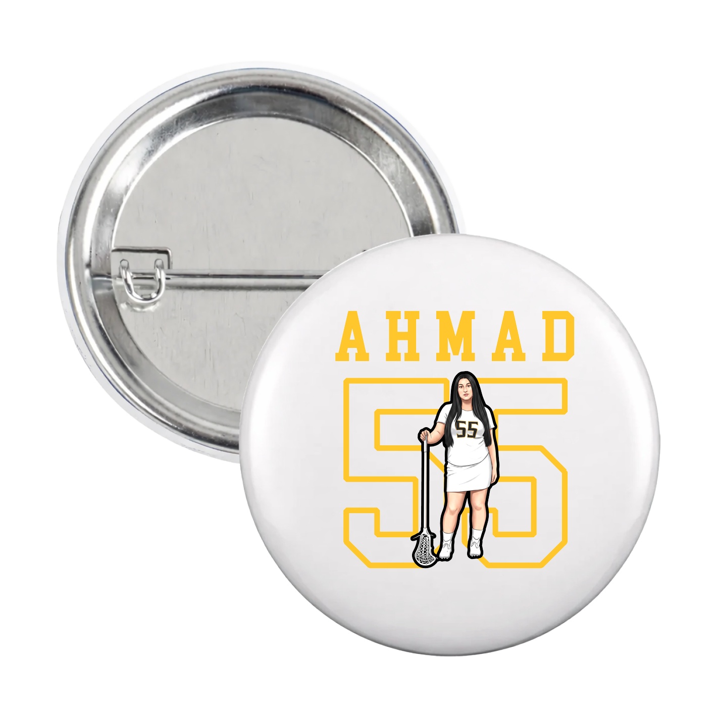 Game Day Button — Shirsey in White