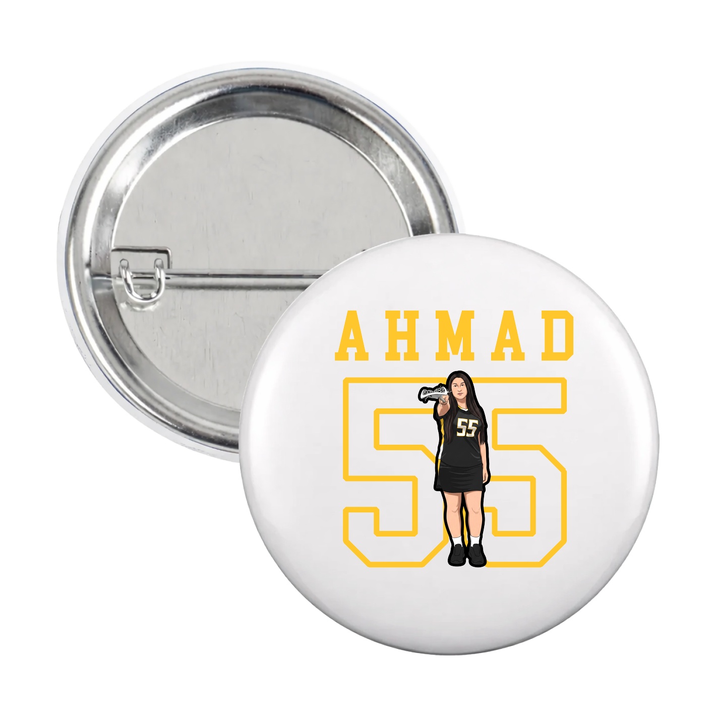 Game Day Button — Shirsey in White