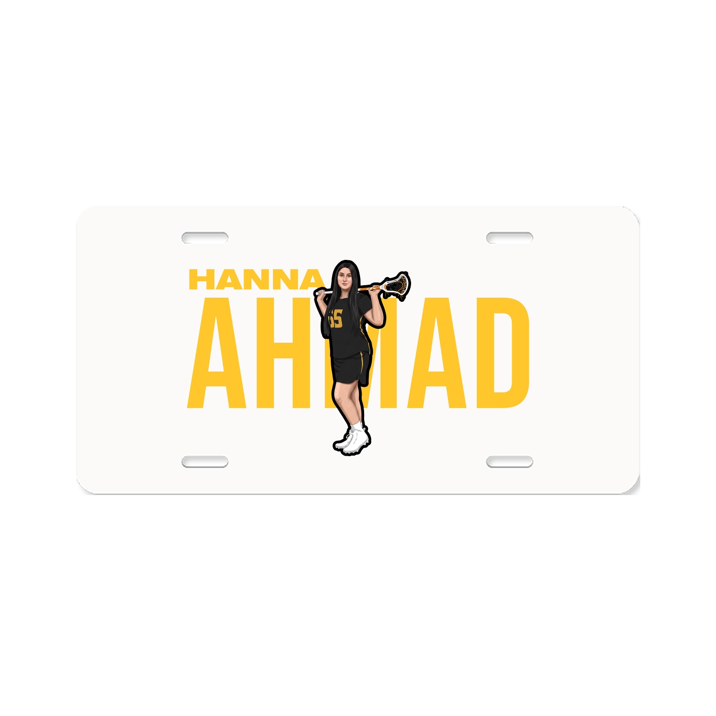License Plate — Player Name in Classic