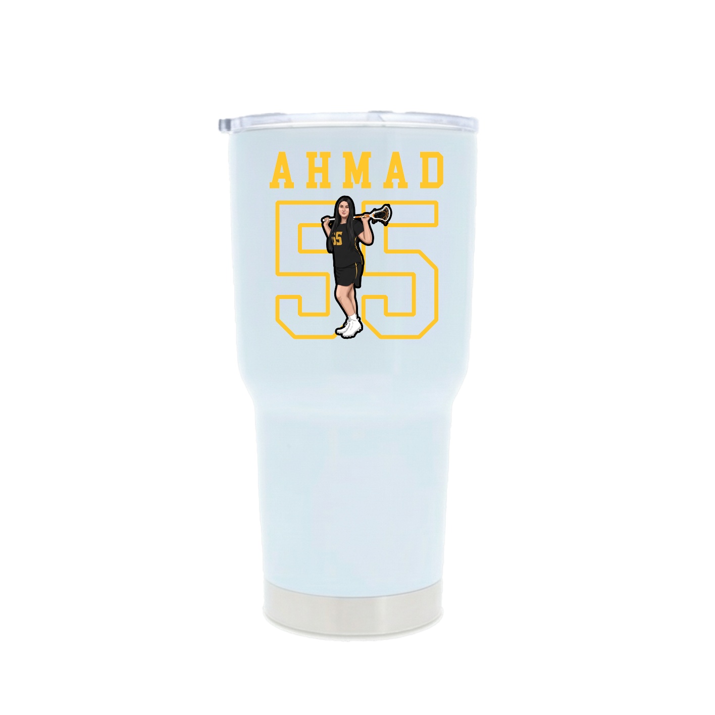 30oz Stainless Steel Tumbler — Shirsey in White