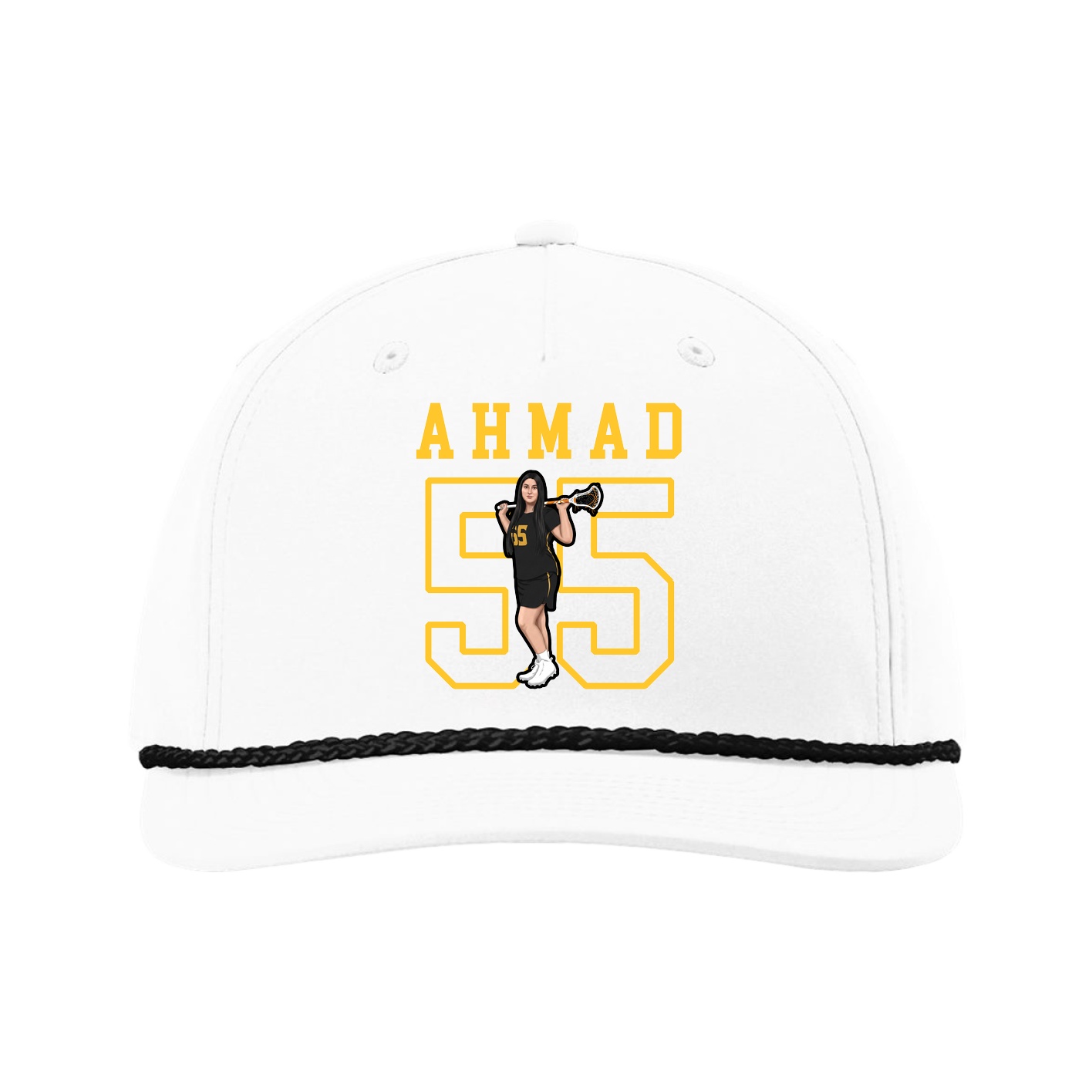 Five-Panel Classic Rope Cap — Shirsey in White