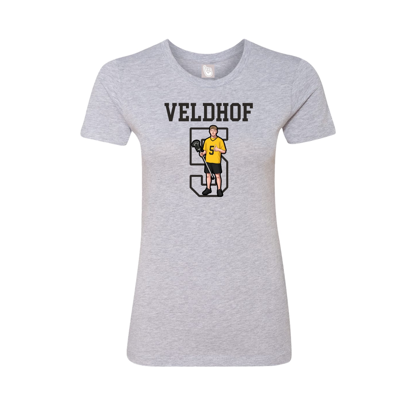 Fitted Women's Tee — Shirsey in Grey