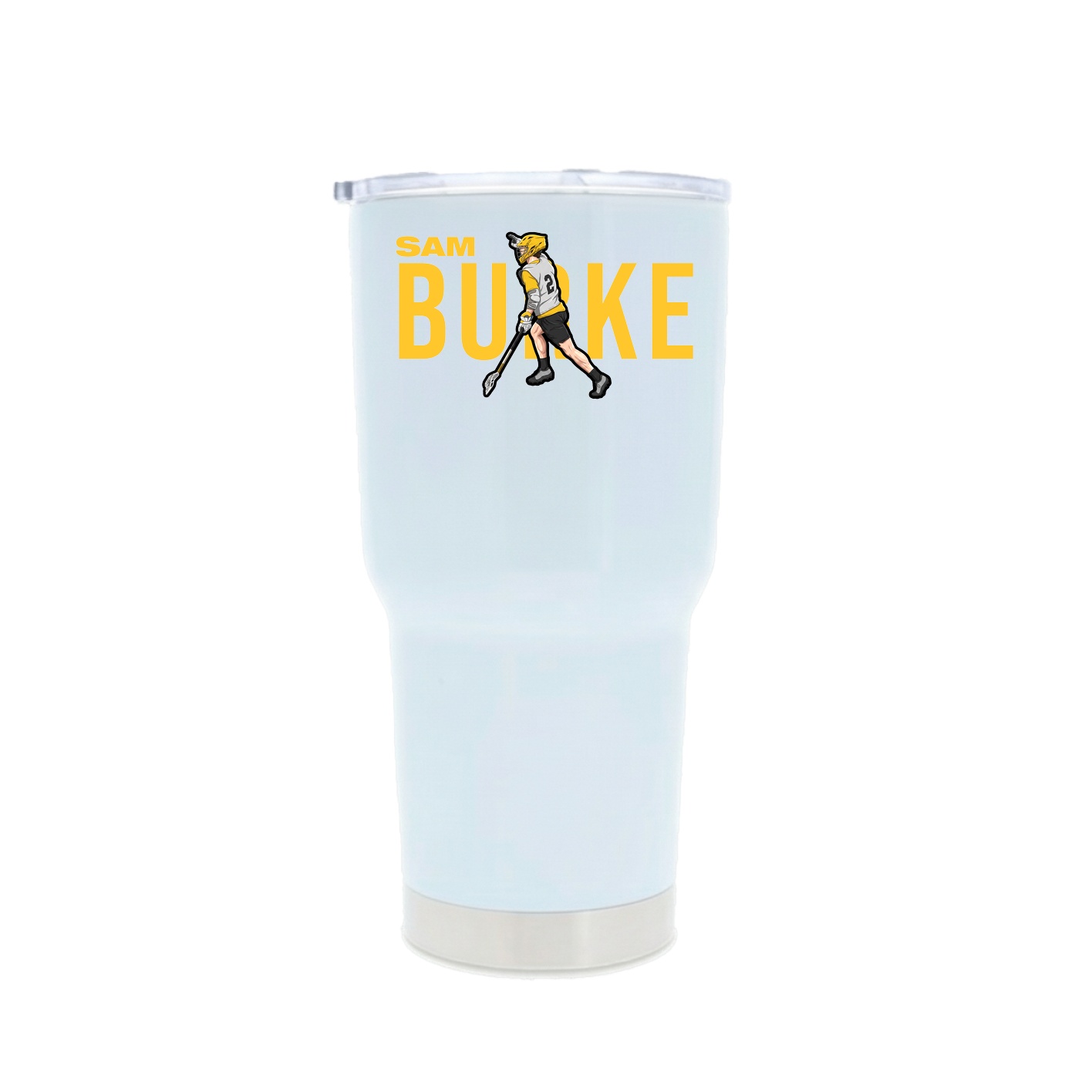 30oz Stainless Steel Tumbler — Player Name in White