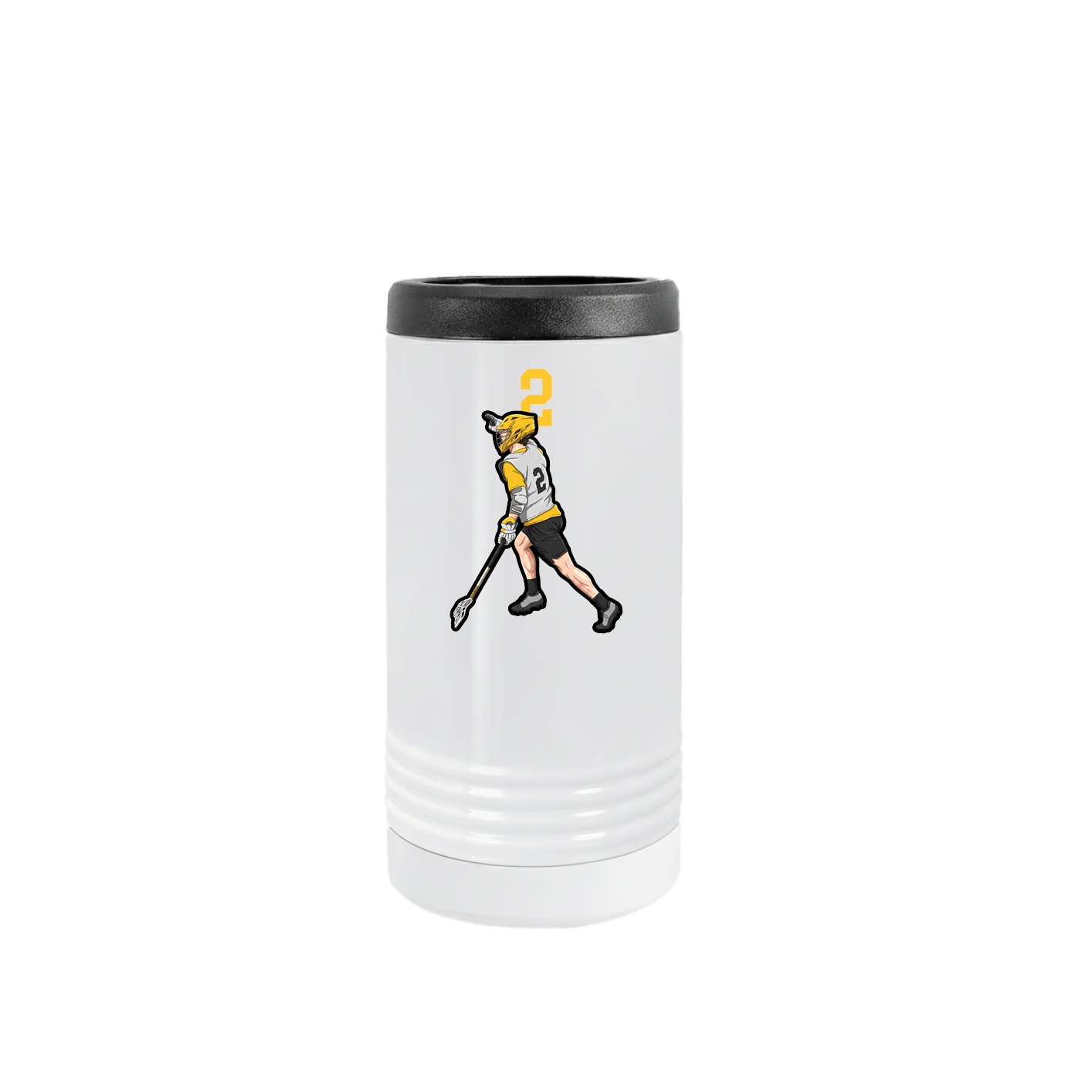 Slim Beverage Holder — Number Top in White