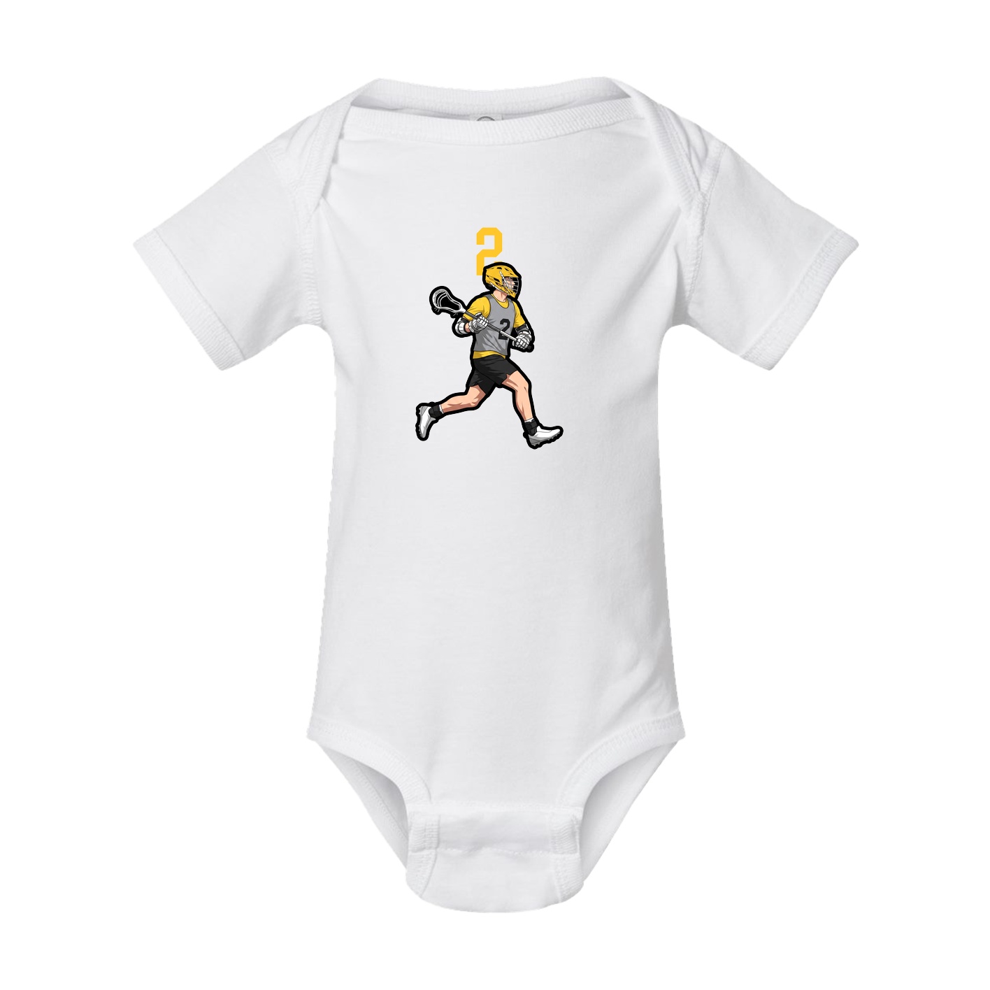 Baby Onesie — Number Top in White