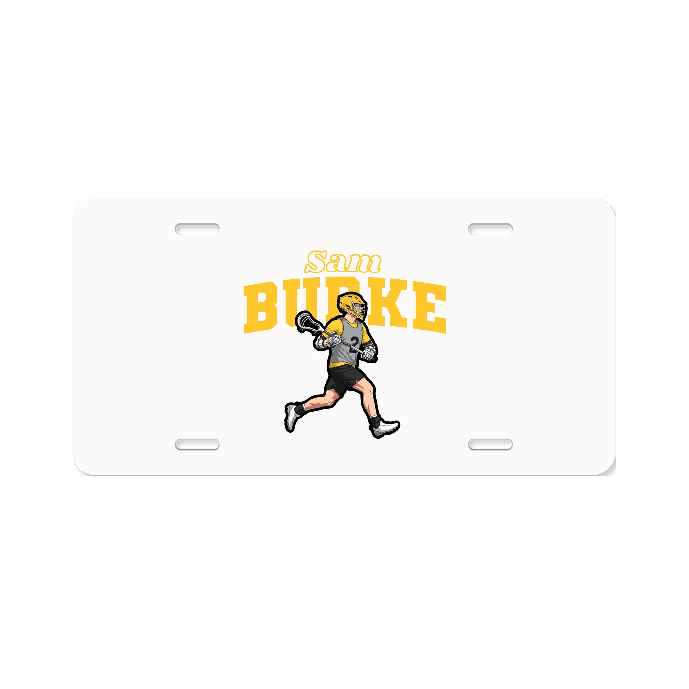 License Plate — Name Arch in Classic