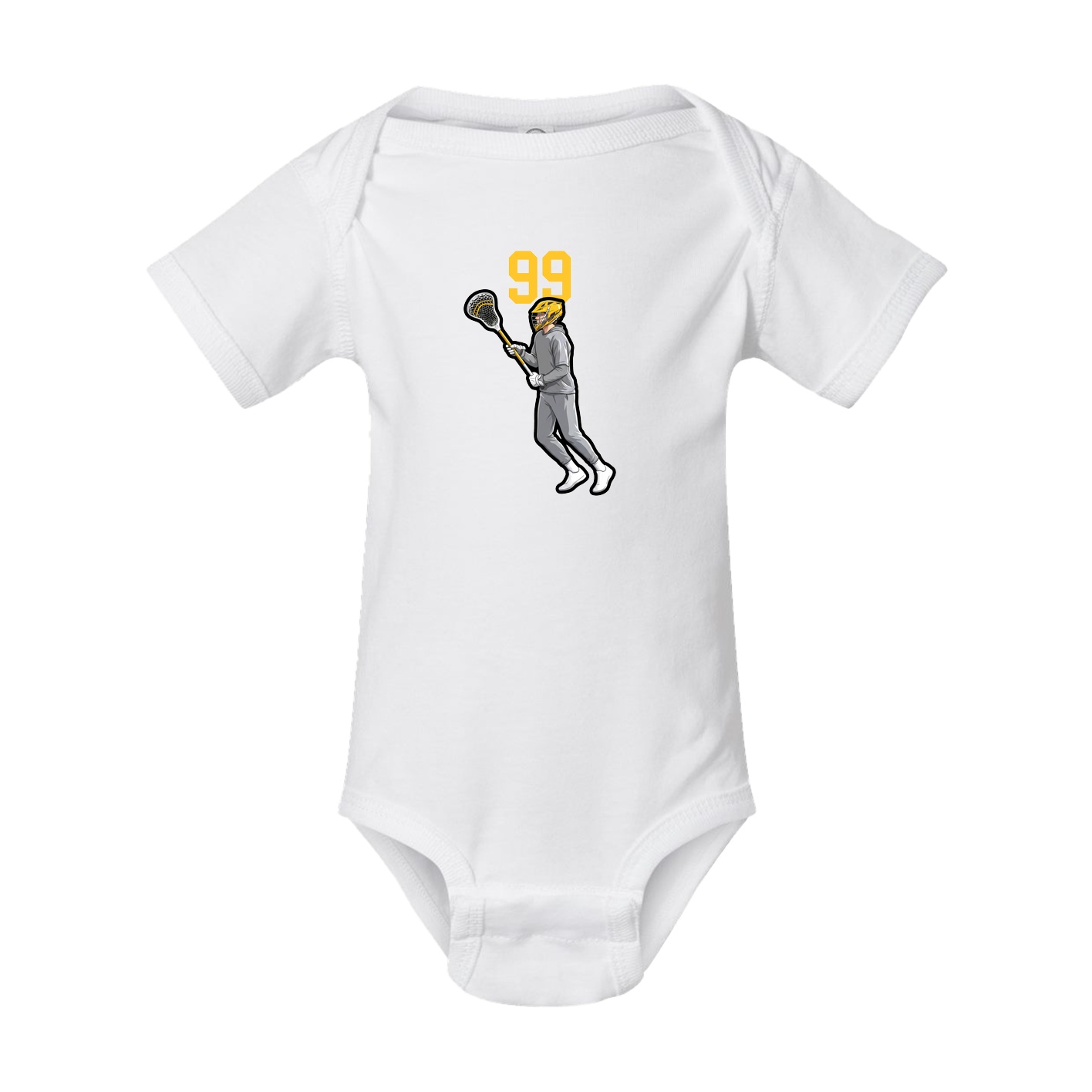 Baby Onesie — Number Top in White