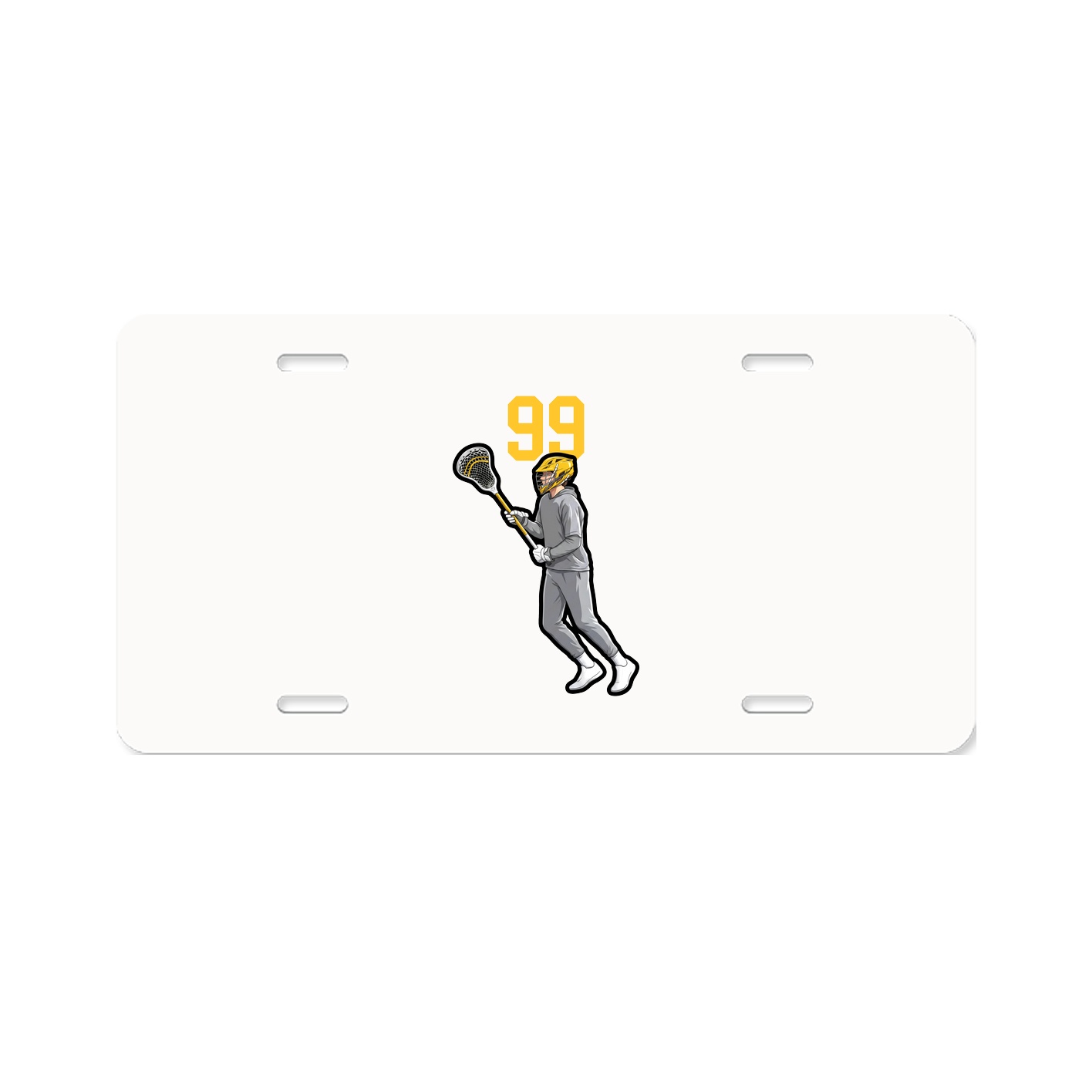License Plate — Number Top in Classic
