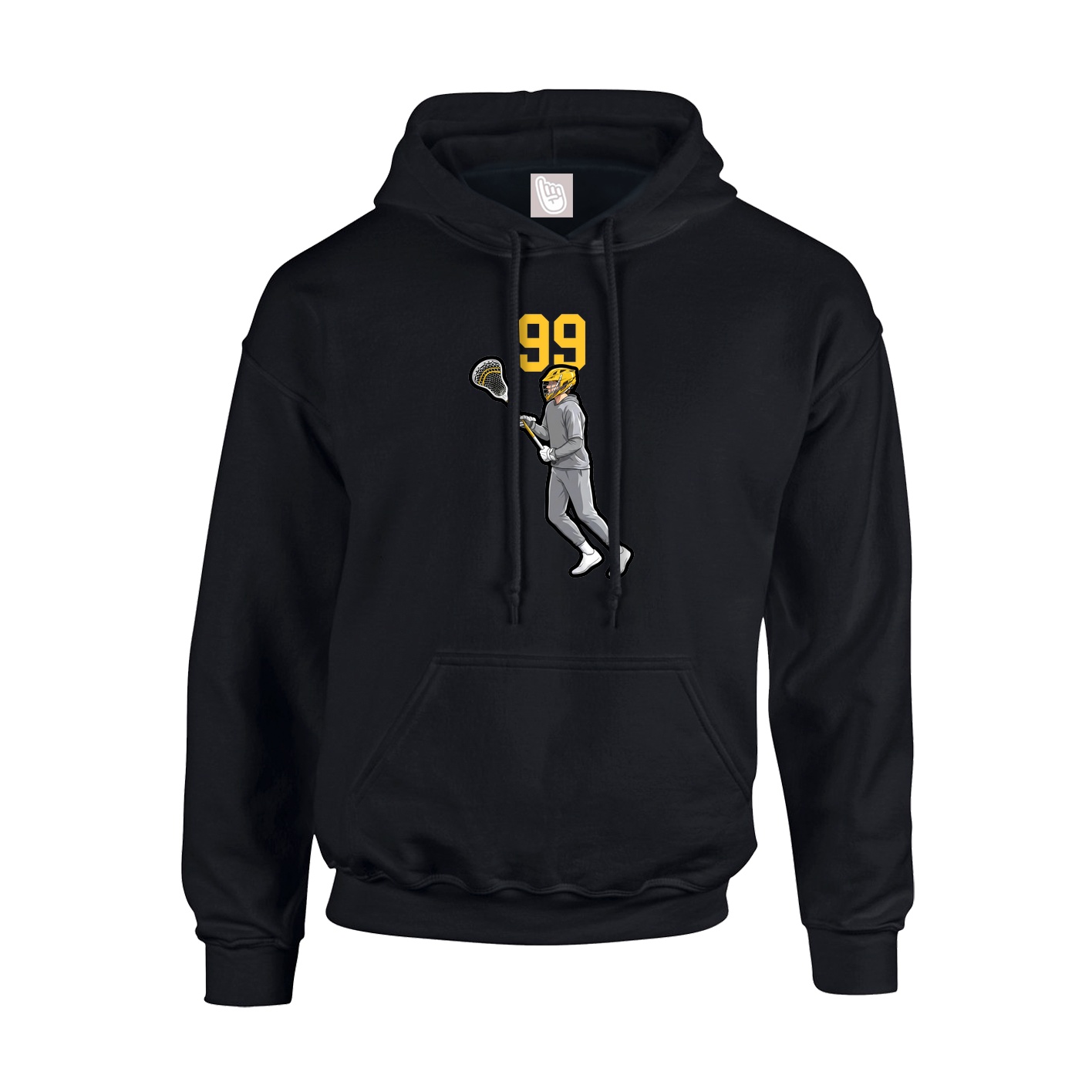 Hoodie — Number Top in Black